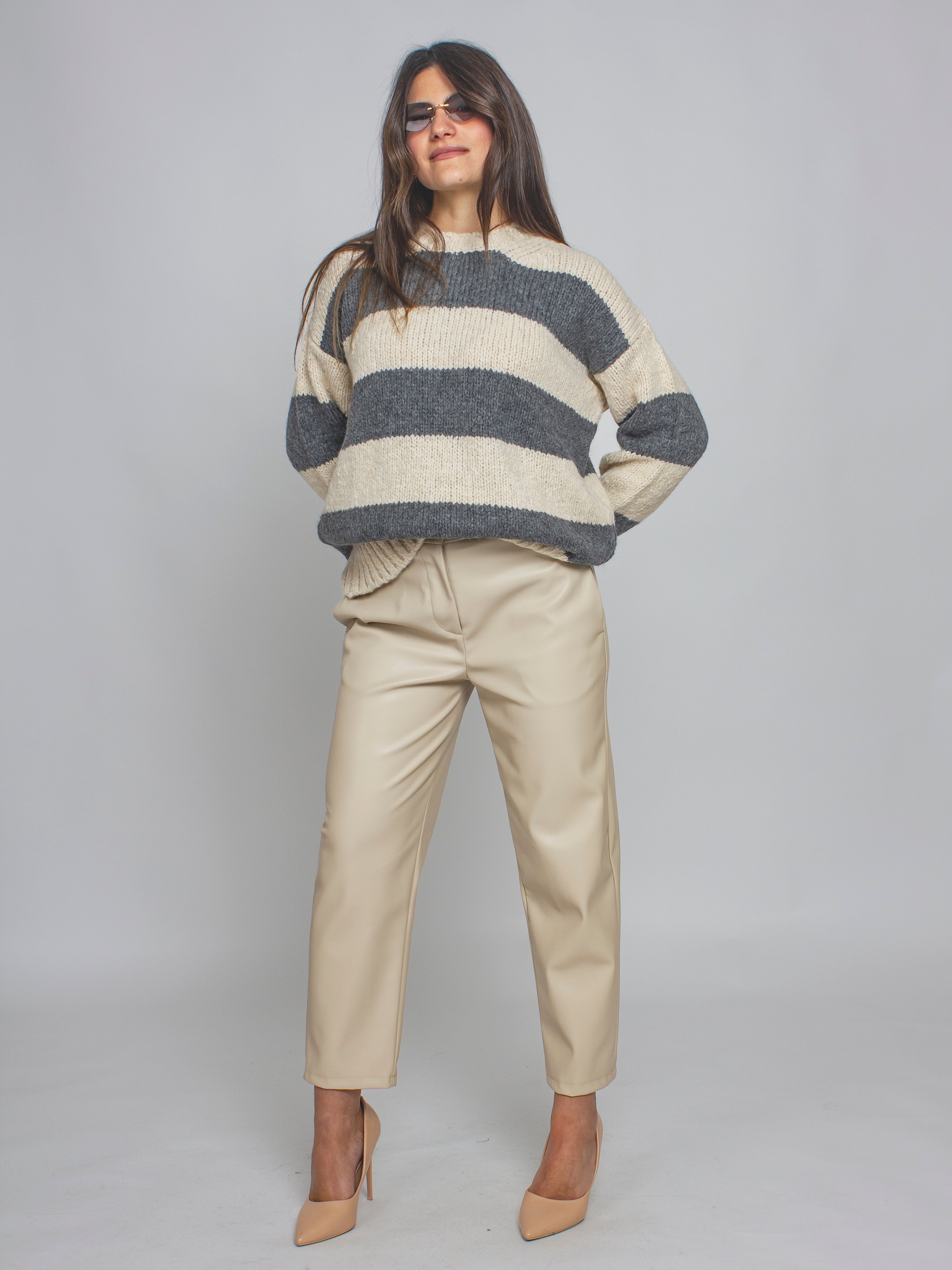 Maglia over rigata Vicolo