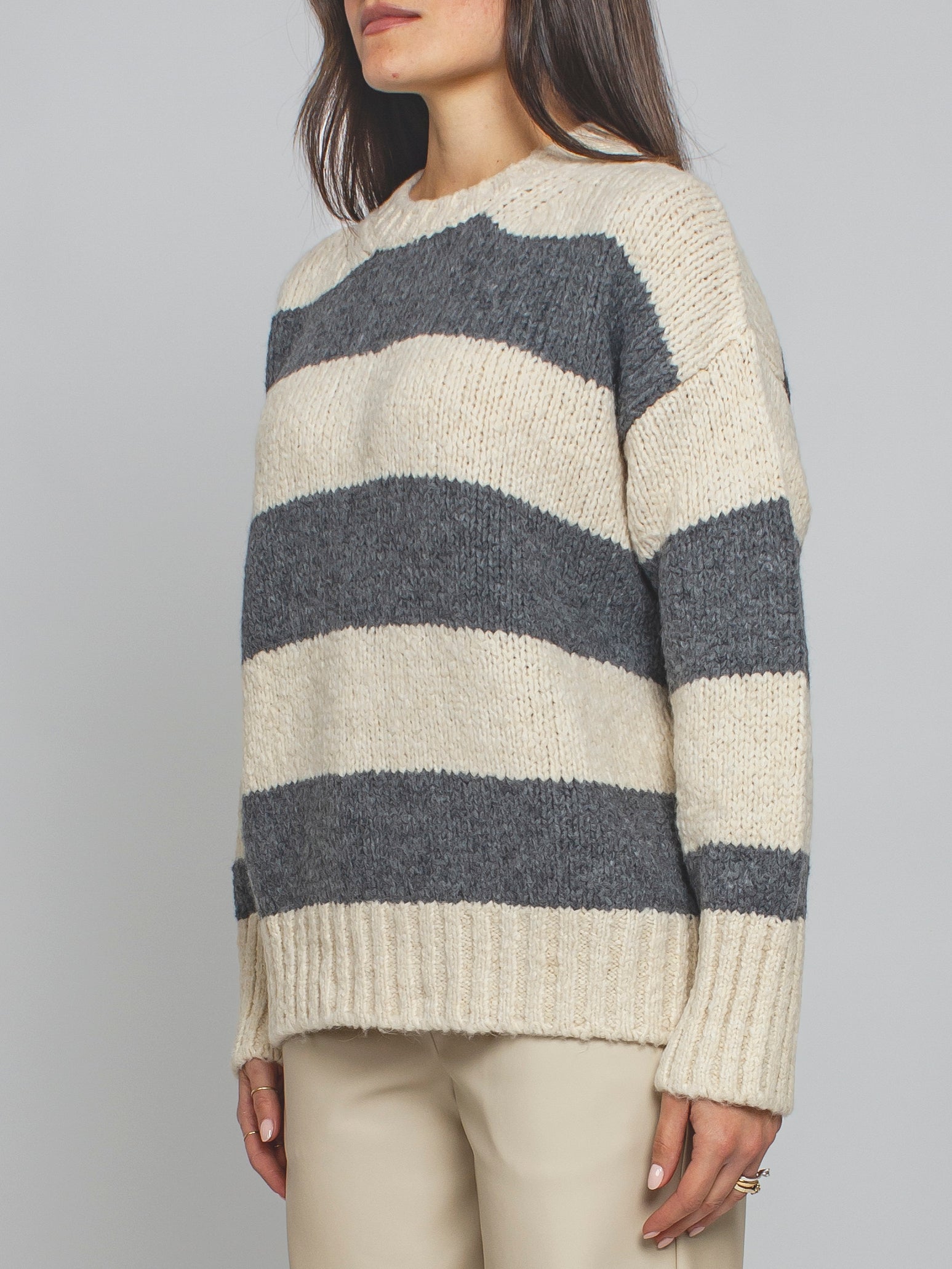 Maglia over rigata Vicolo