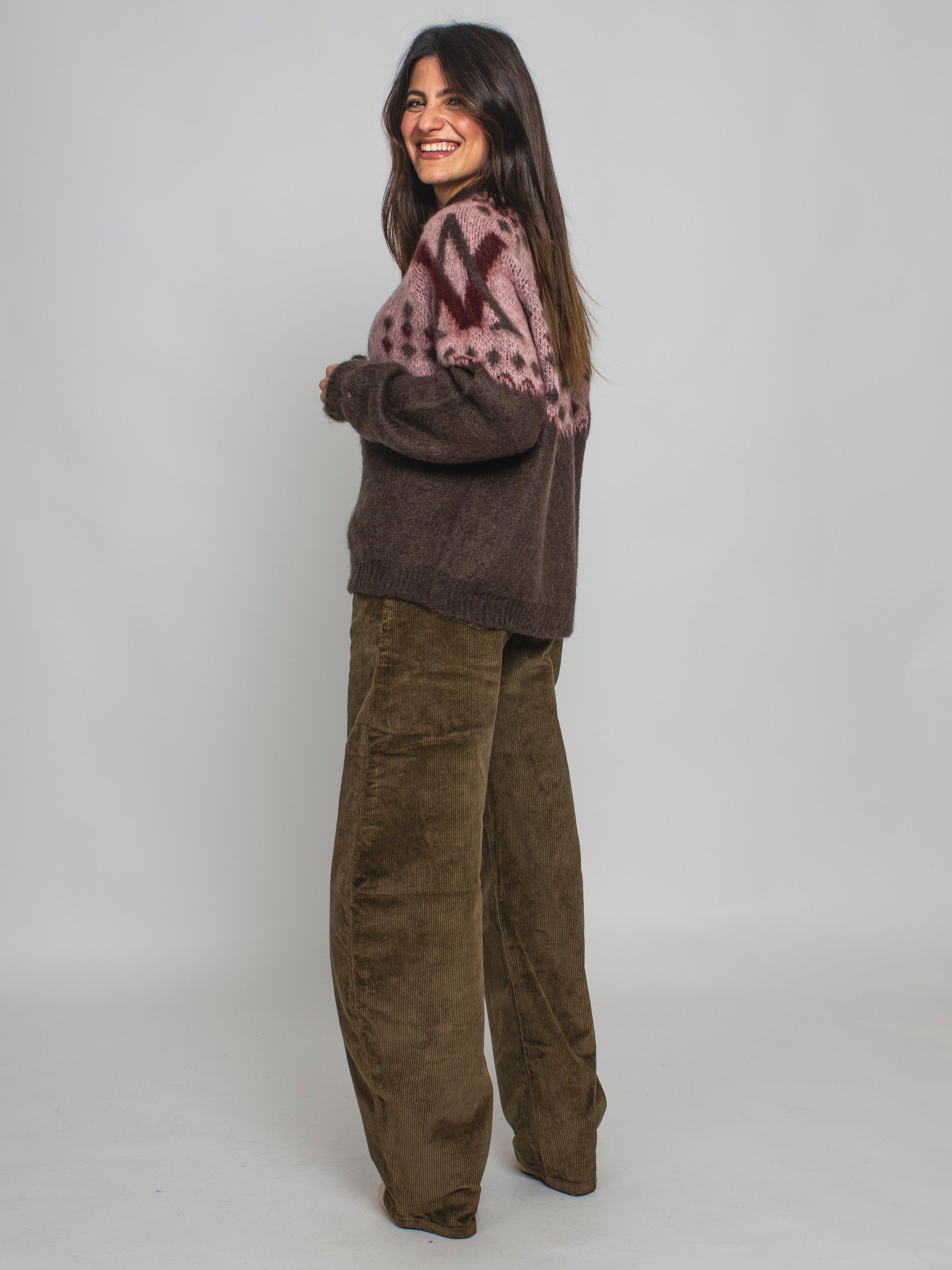 Pantalone balloon velluto a coste Vicolo