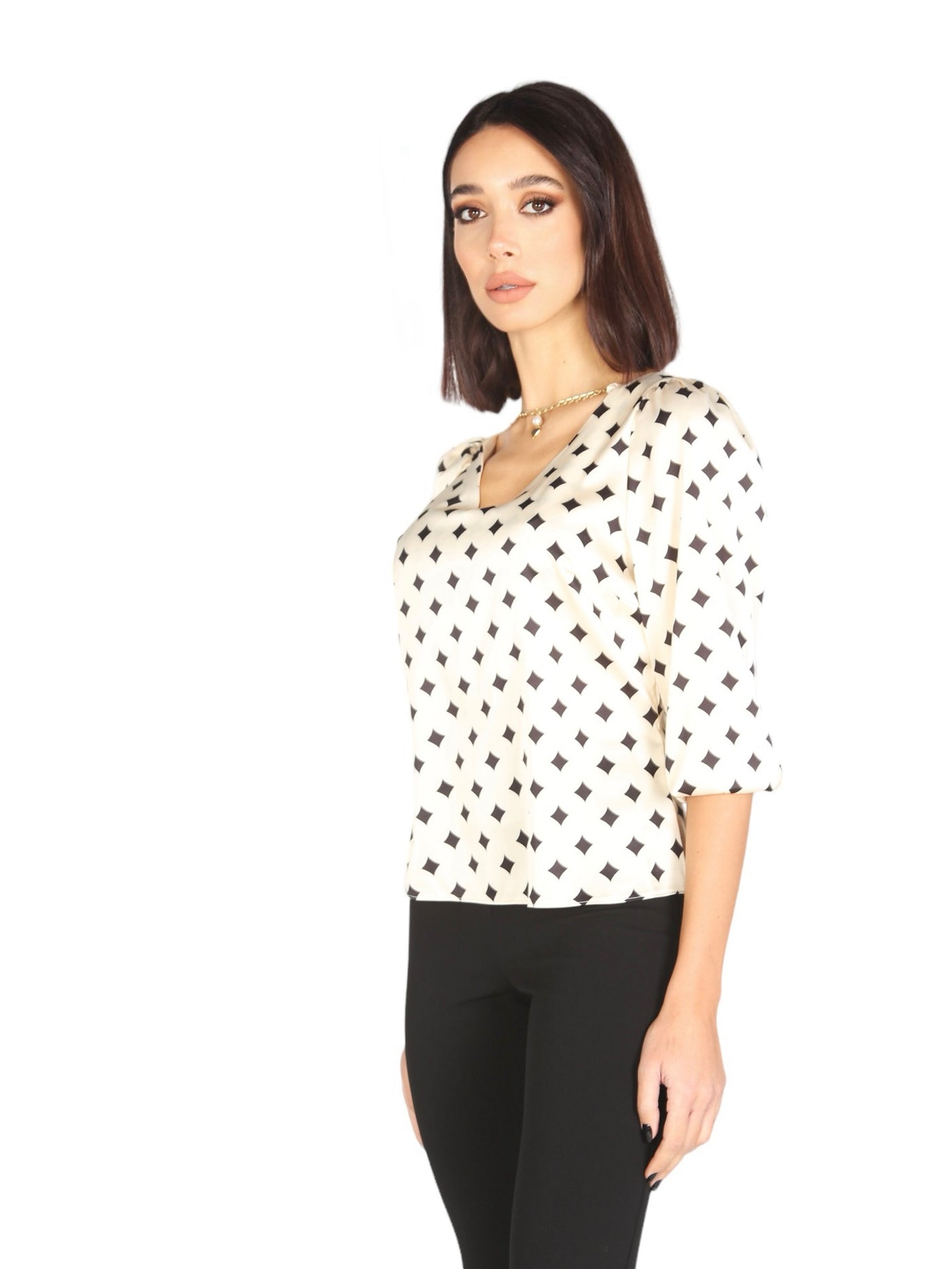 Blusa fantasia rombi Rinascimento