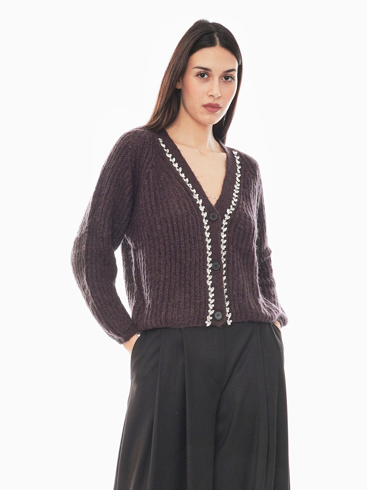 Cardigan con cabichon Vicolo