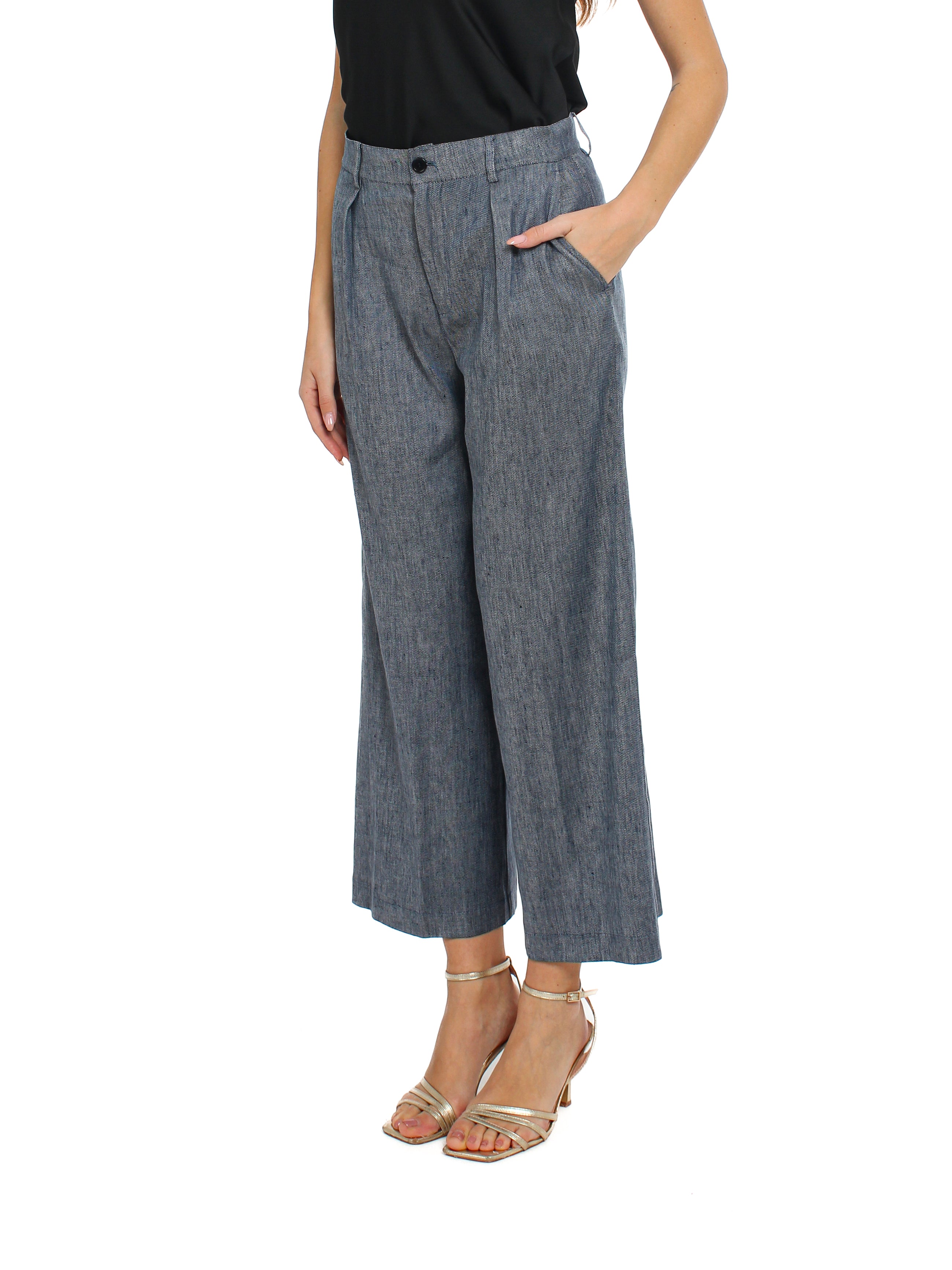 Pantalone flare in denim Liu-Jo