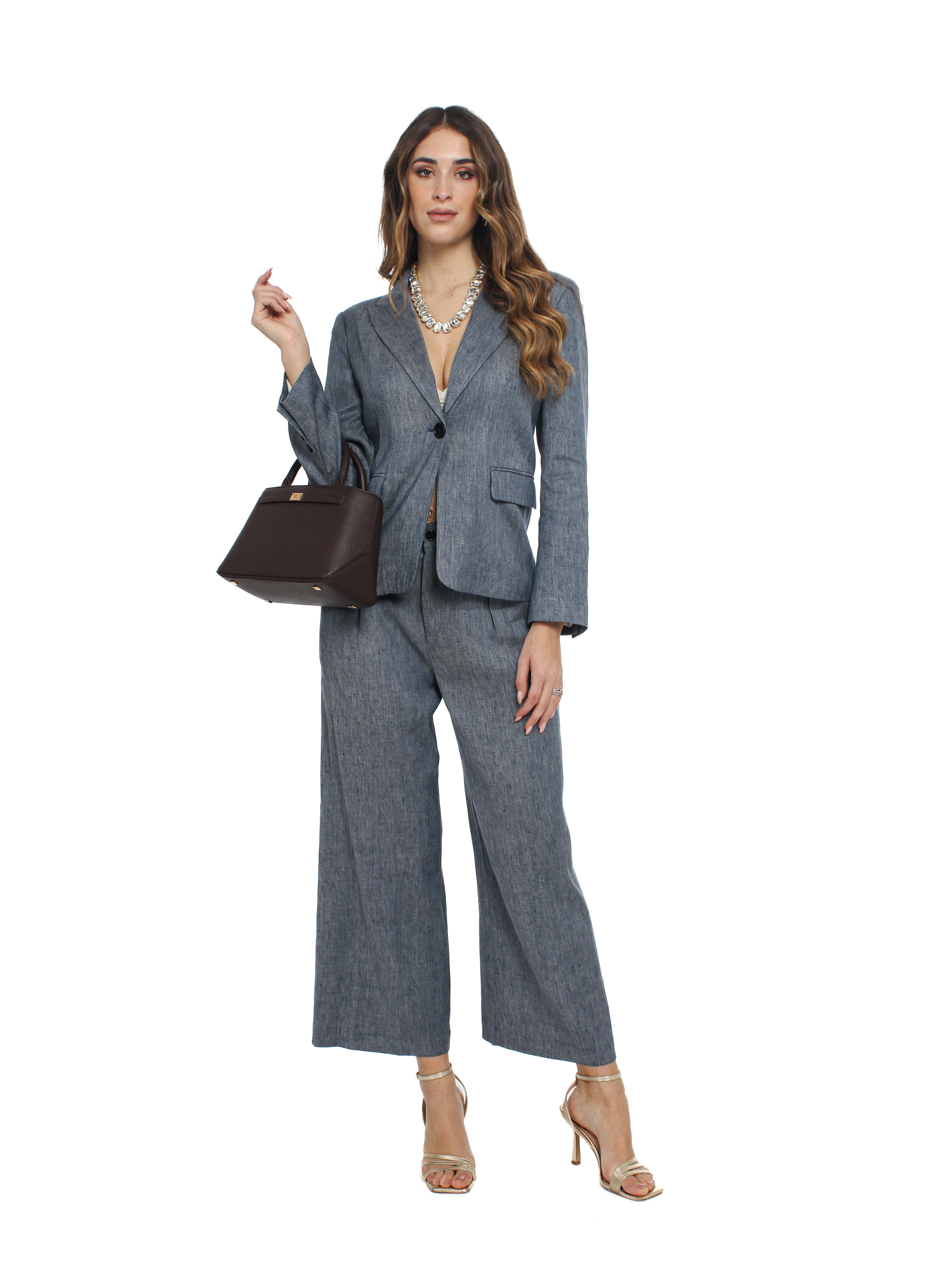 Pantalone flare in denim Liu-Jo