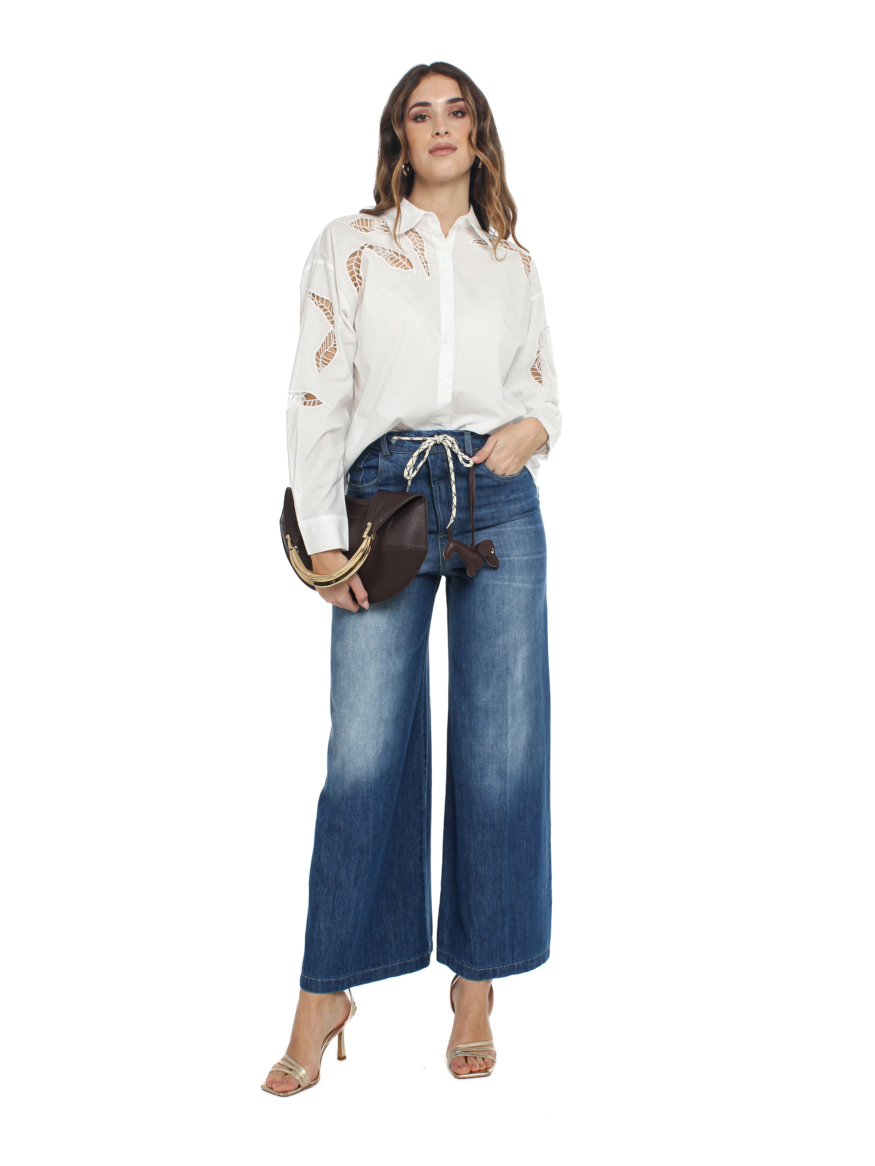 Jeans palazzo con coulisse Vicolo