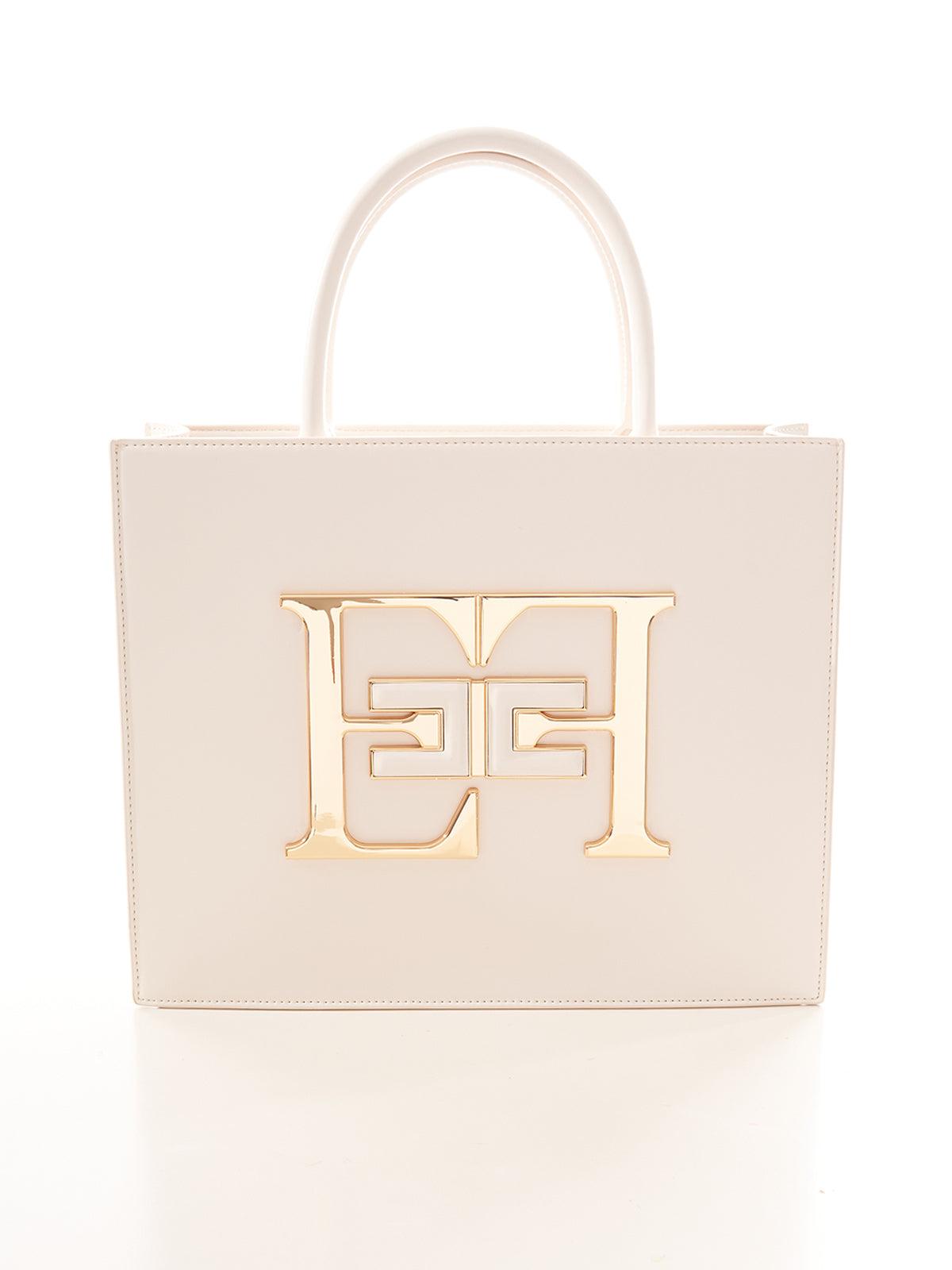 Borsa a mano media con logo Elisabetta Franchi