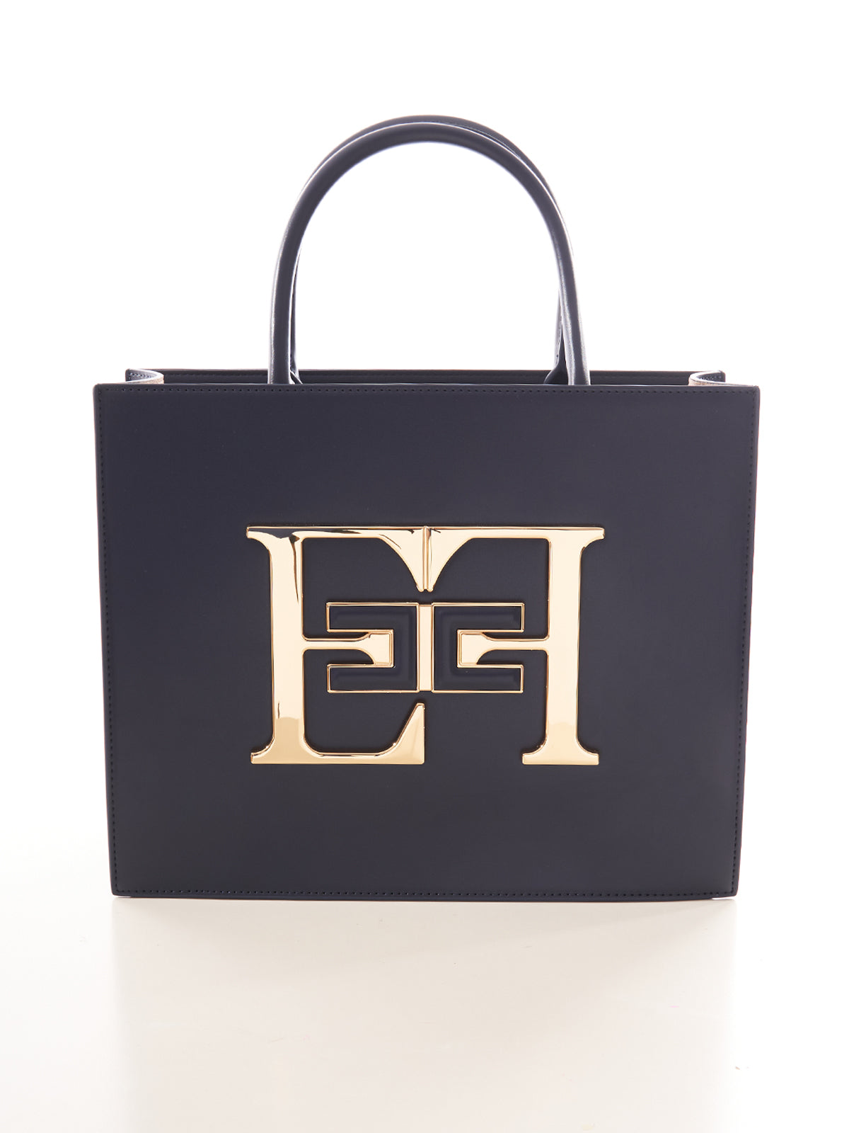 Borsa a mano media con logo Elisabetta Franchi