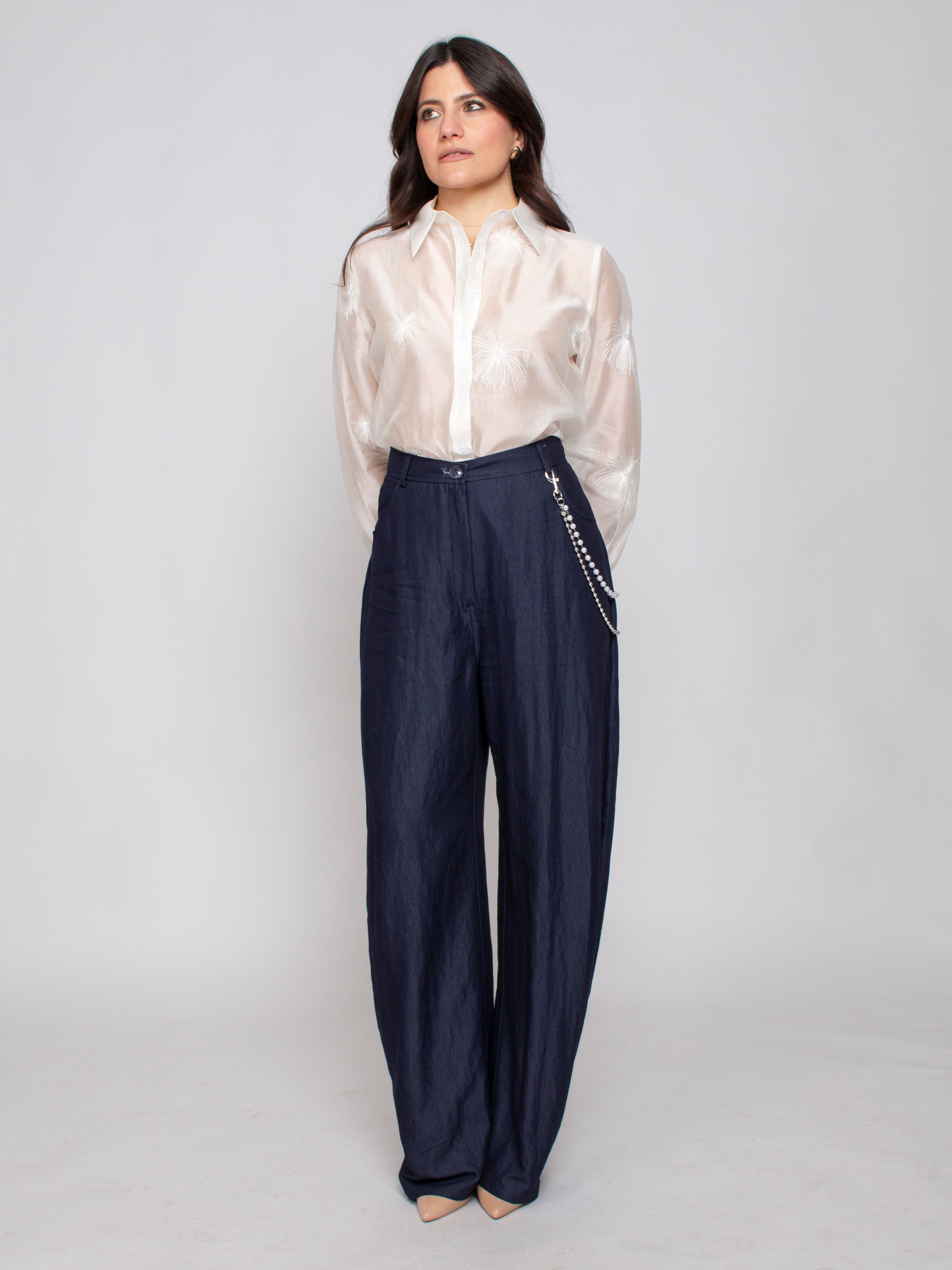 Pantalone con catena in perle You Decide