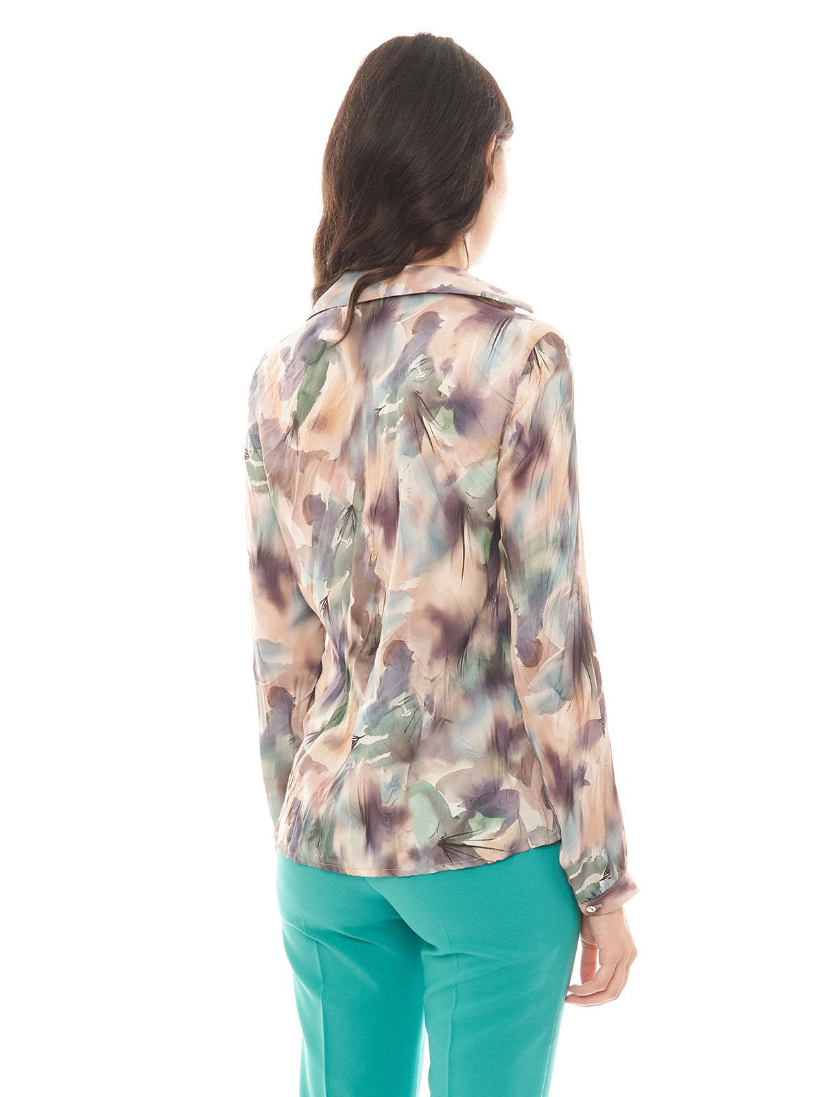 Blusa stampa floreale Rinascimento