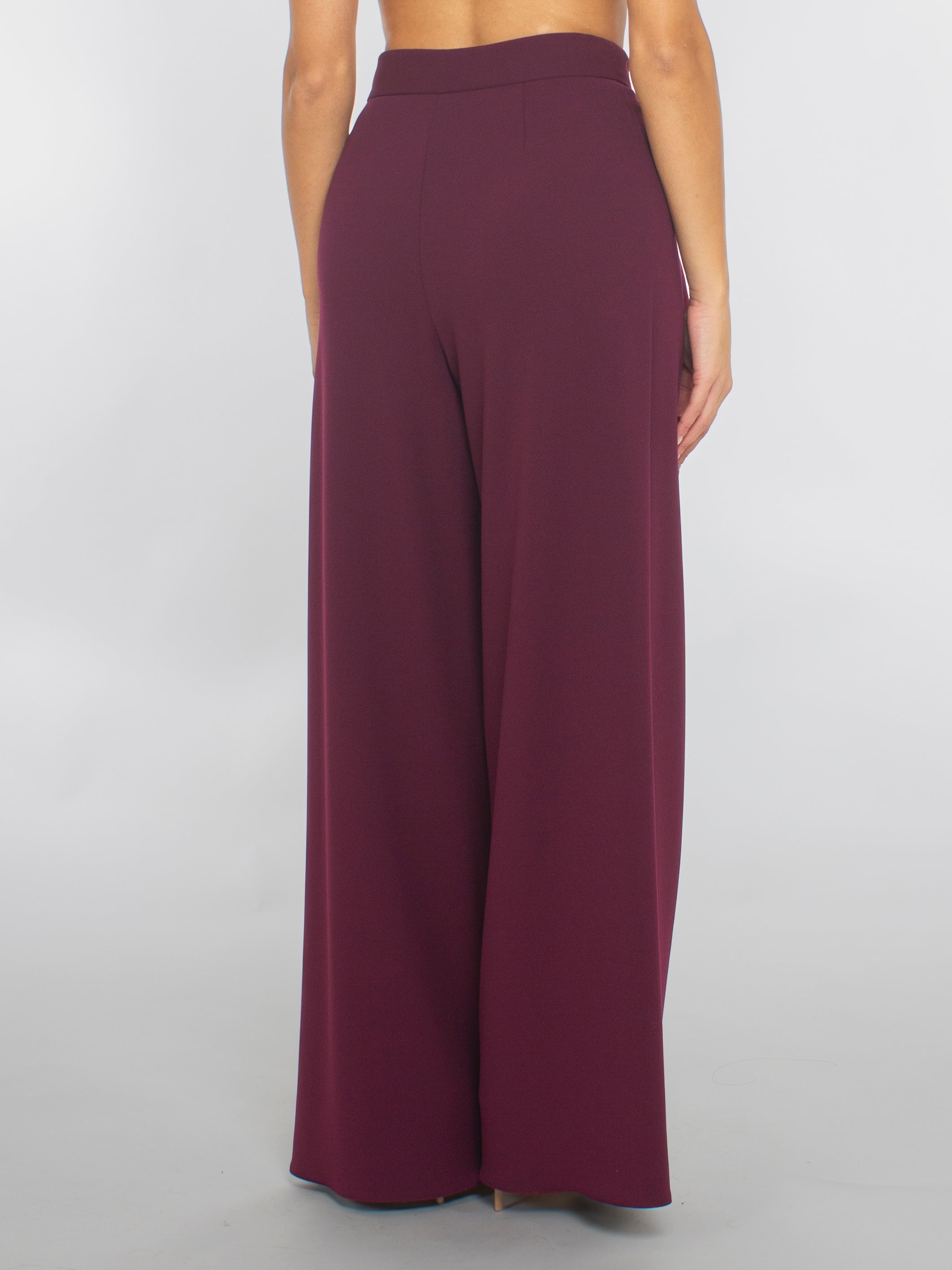 Pantalone con Pinces in Scuba mano Crepe Rinascimento