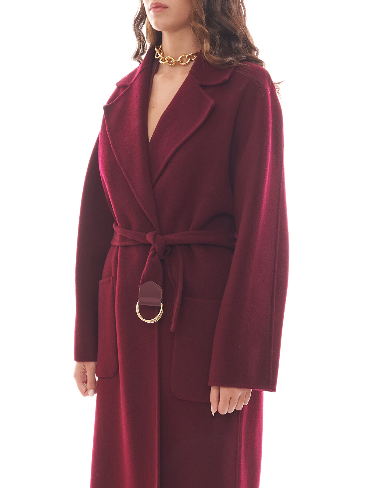 Cappotto vestaglia in lana Elisabetta Franchi