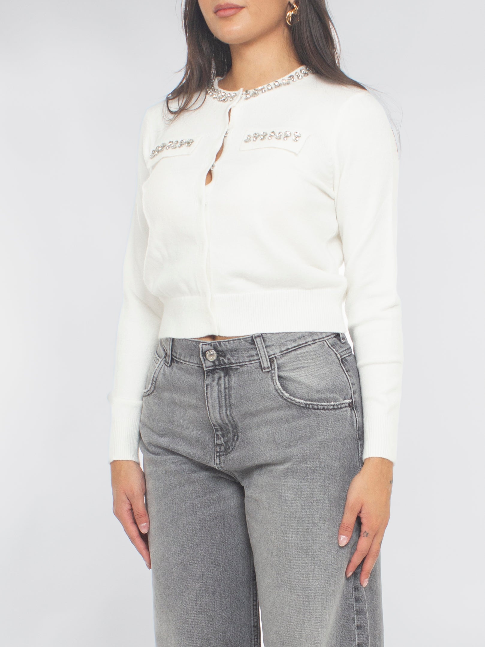 Cardigan In Maglia Rinascimento
