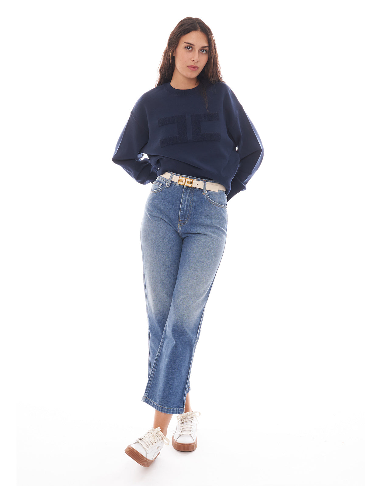 Jeans kate gamba dritta cropped Vicolo