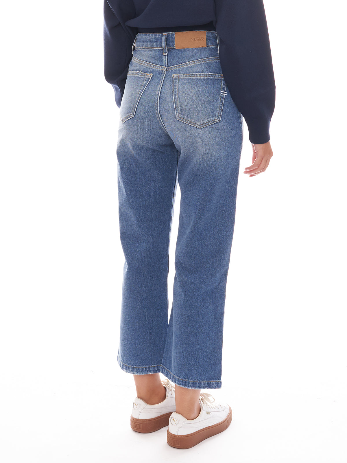 Jeans kate gamba dritta cropped Vicolo