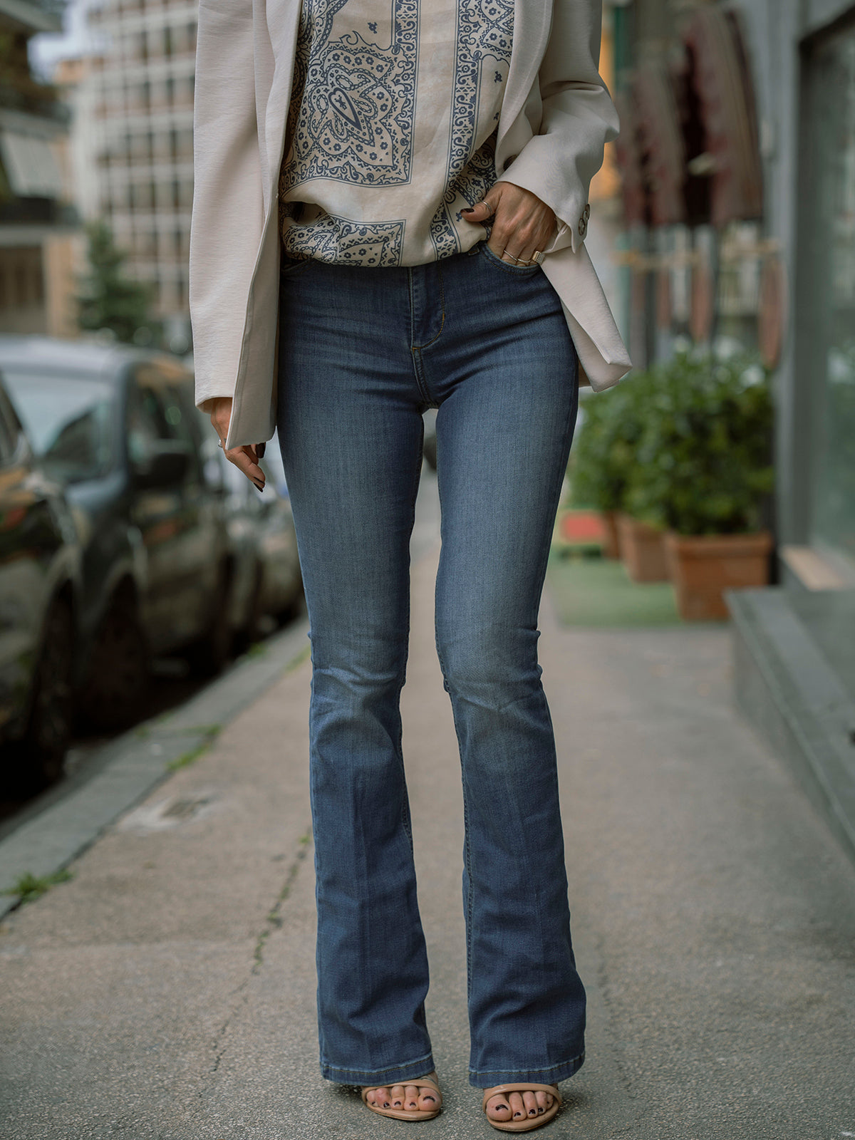Vendita Jeans flare bottom up Liu-Jo | Base Abbigliamento
