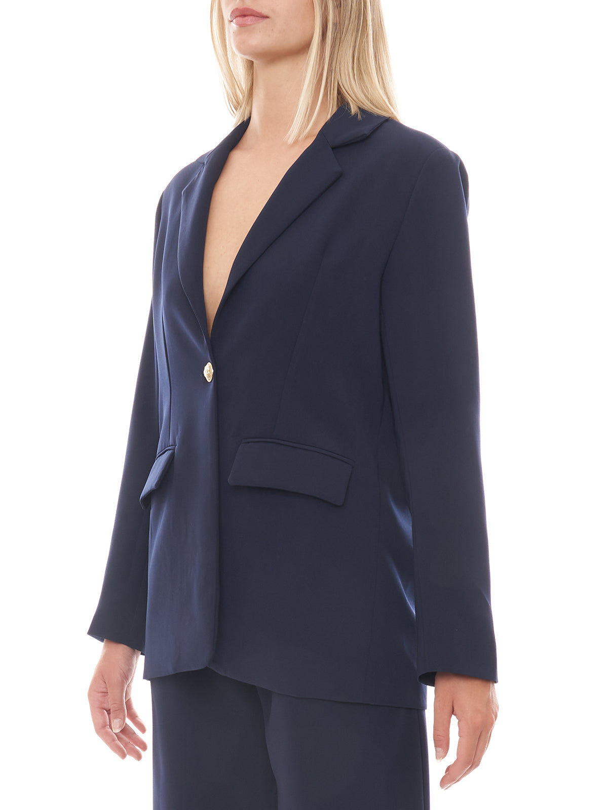 Blazer blu un bottone Eleh