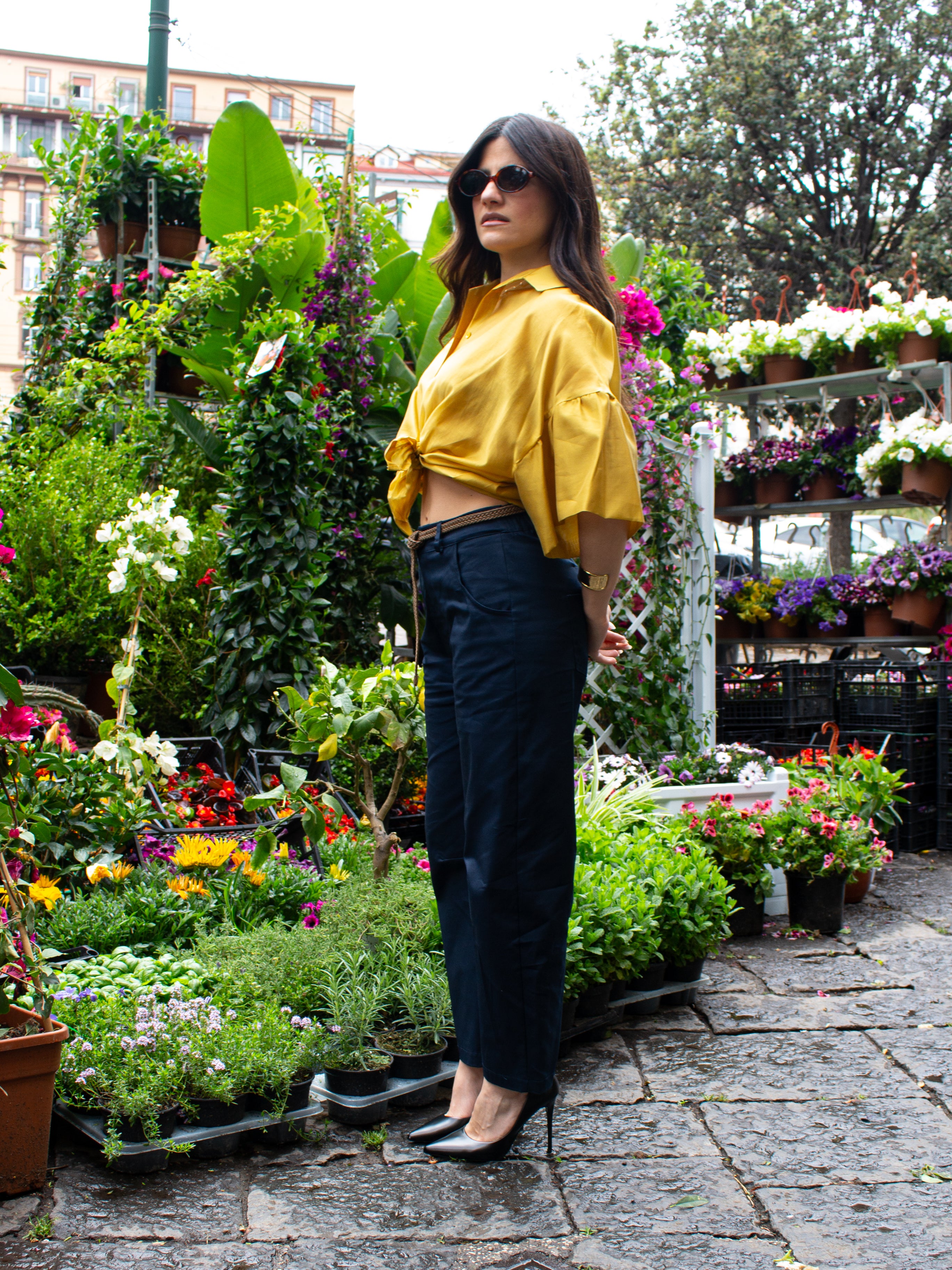 Pantalone con elastico sul retro e cintura Vicolo