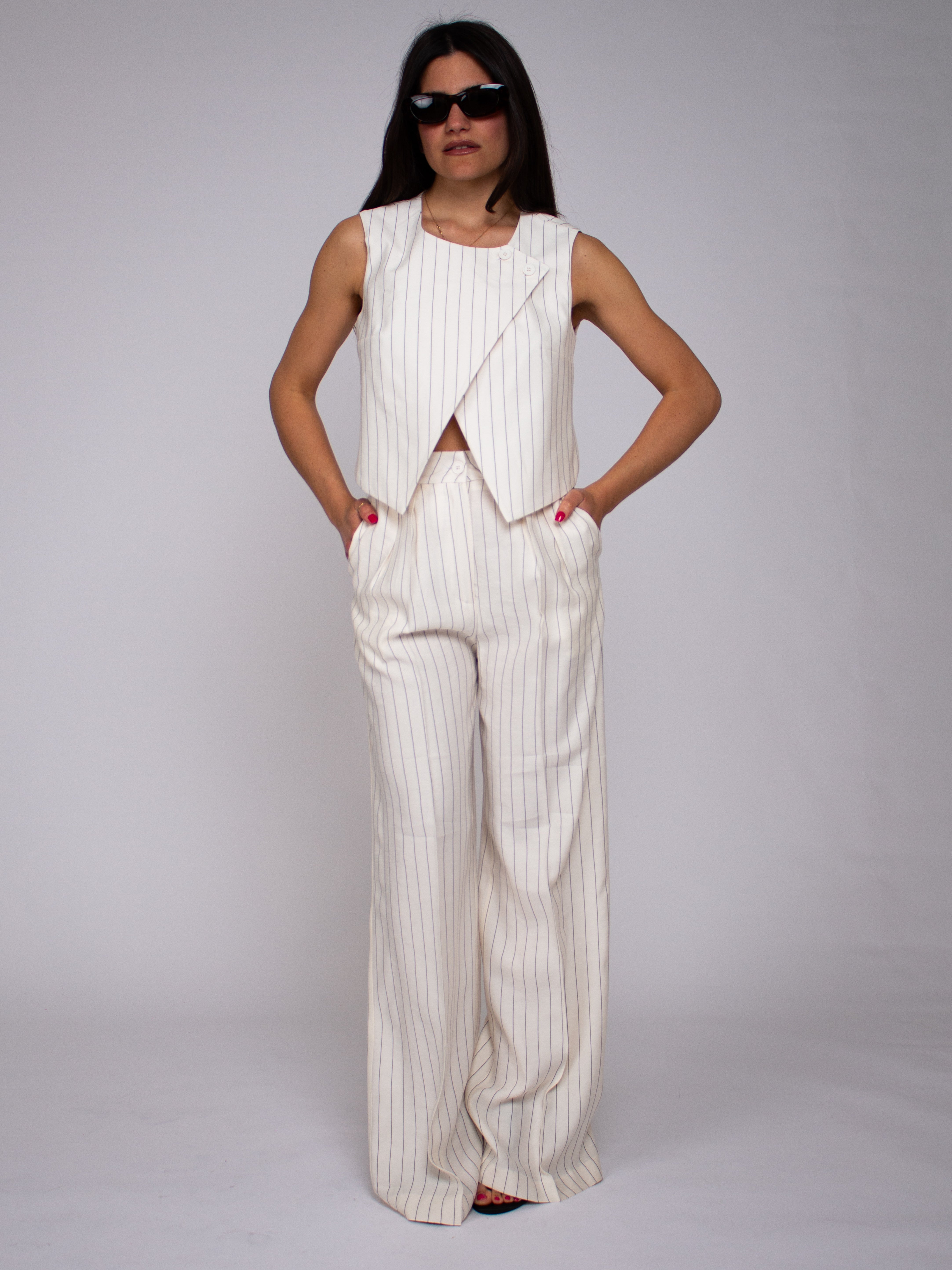 Gilet gessato Two Way
