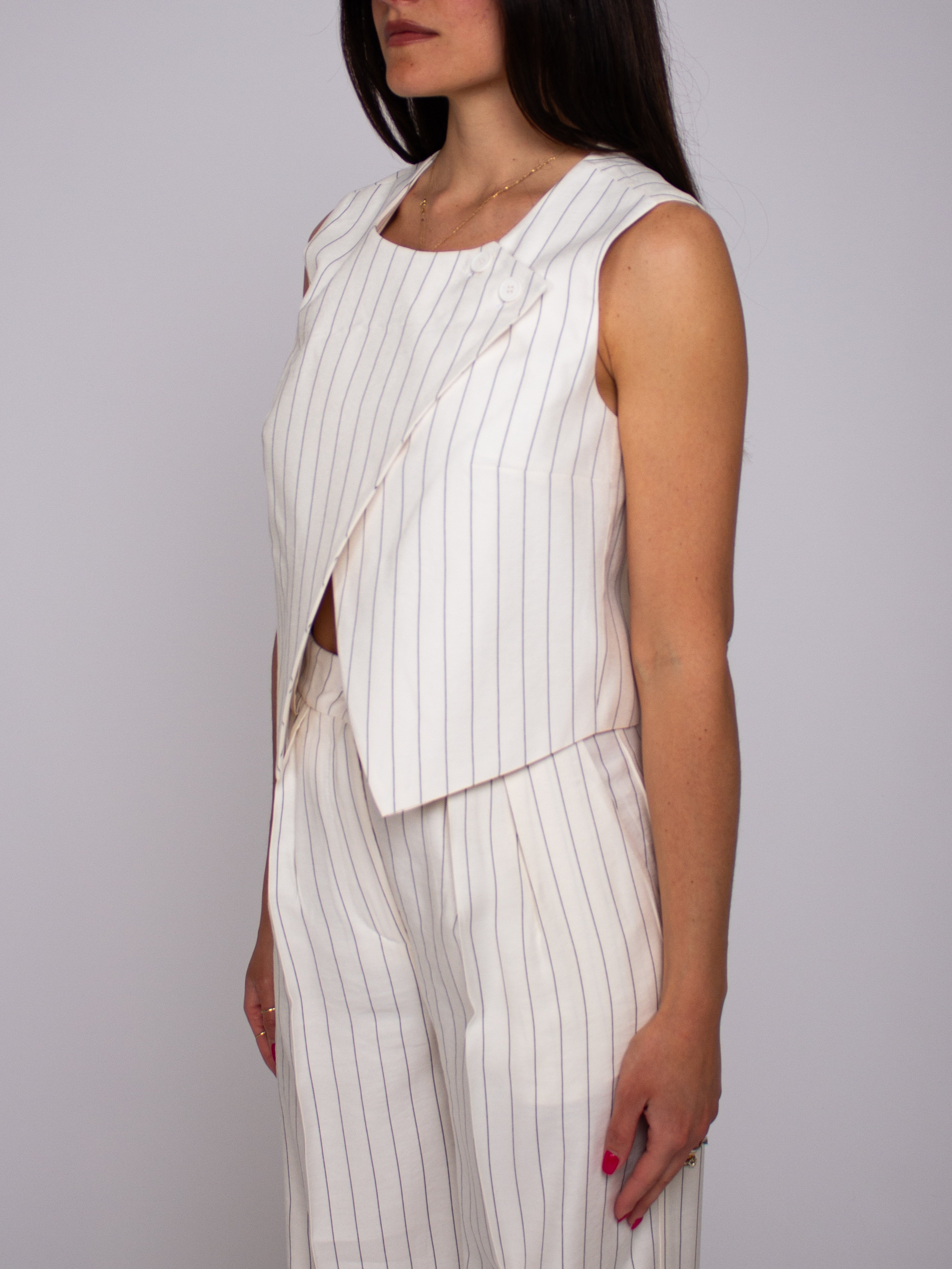 Gilet gessato Two Way