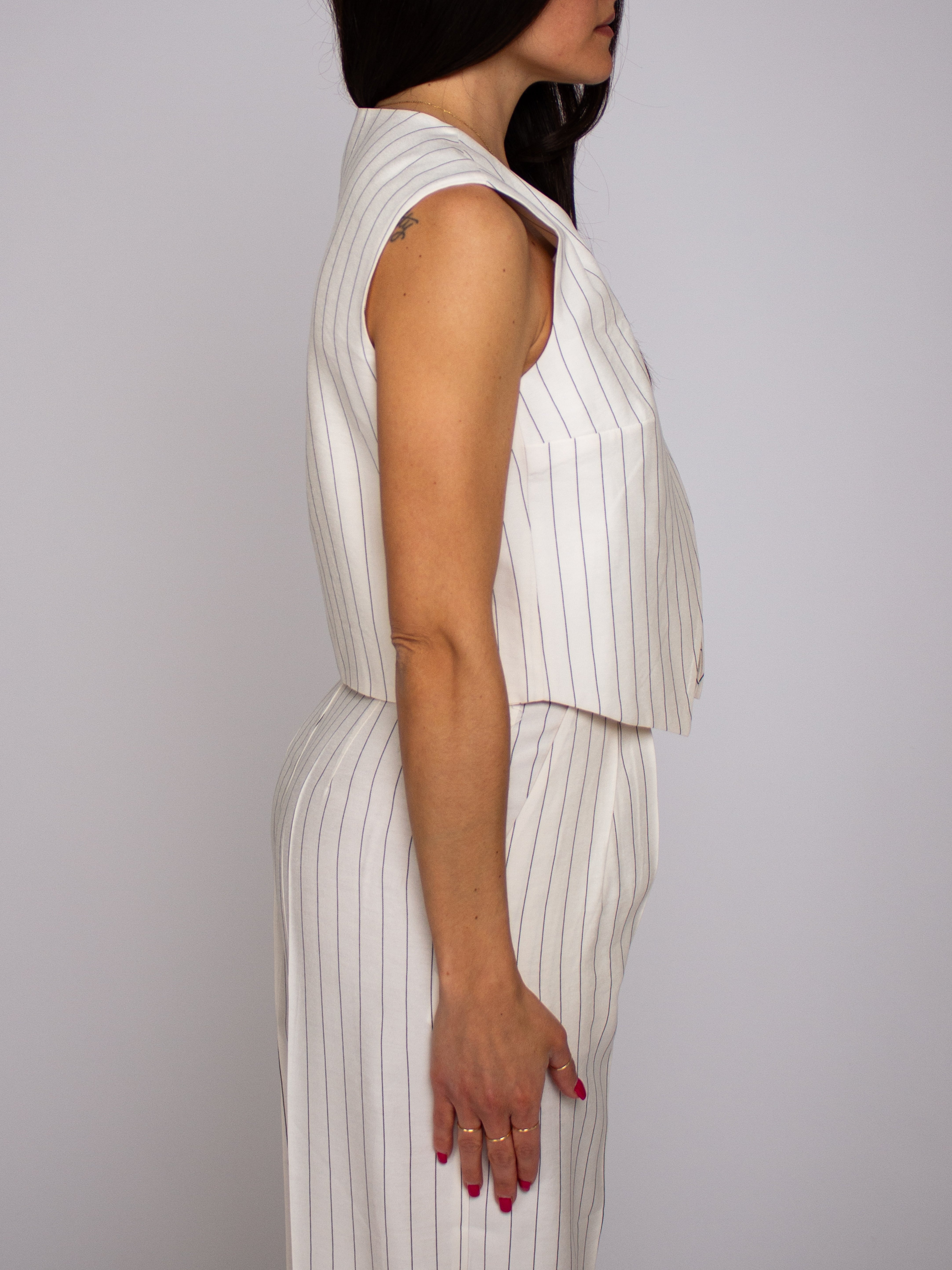 Gilet gessato Two Way