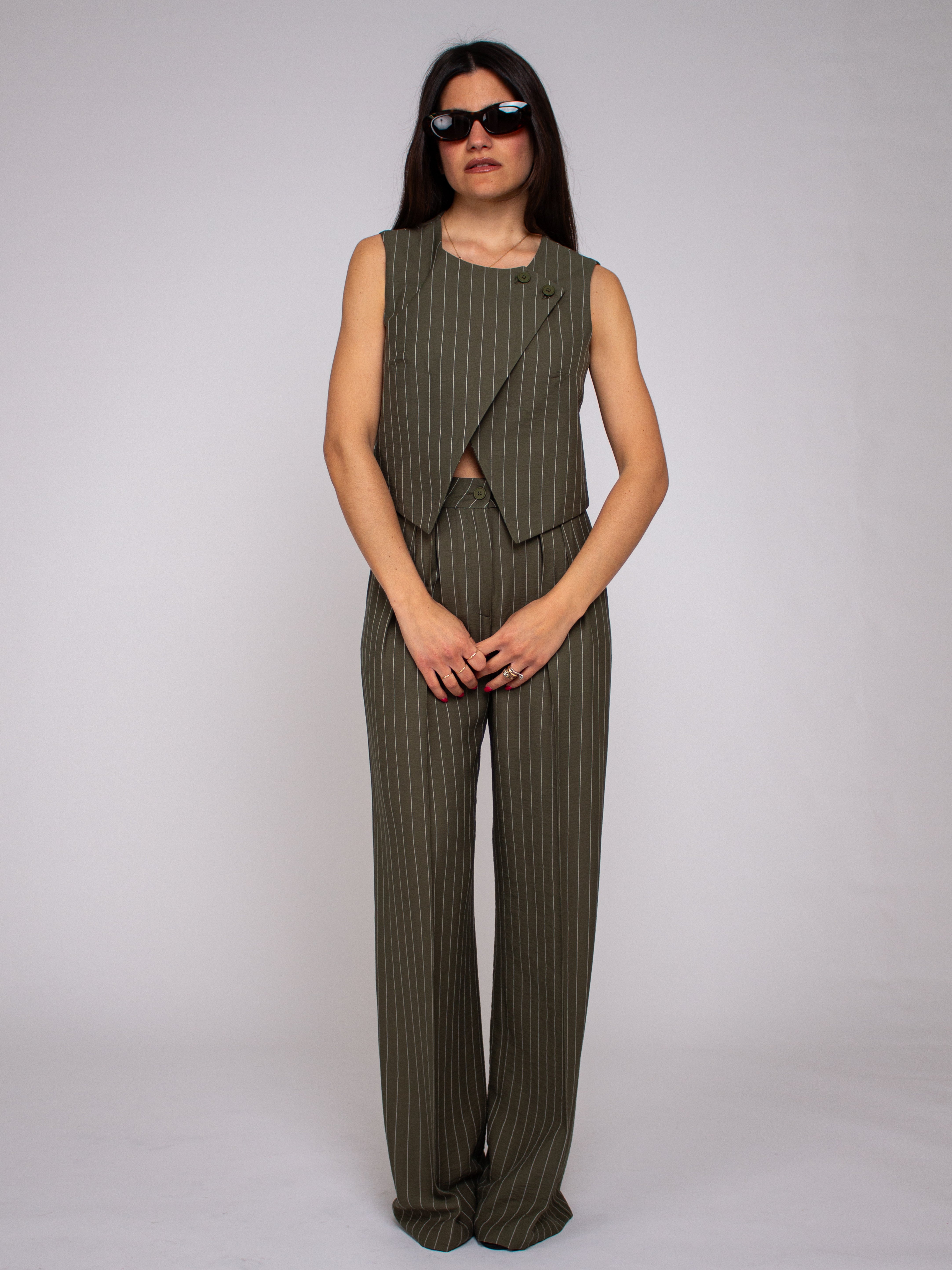 Gilet gessato Two Way