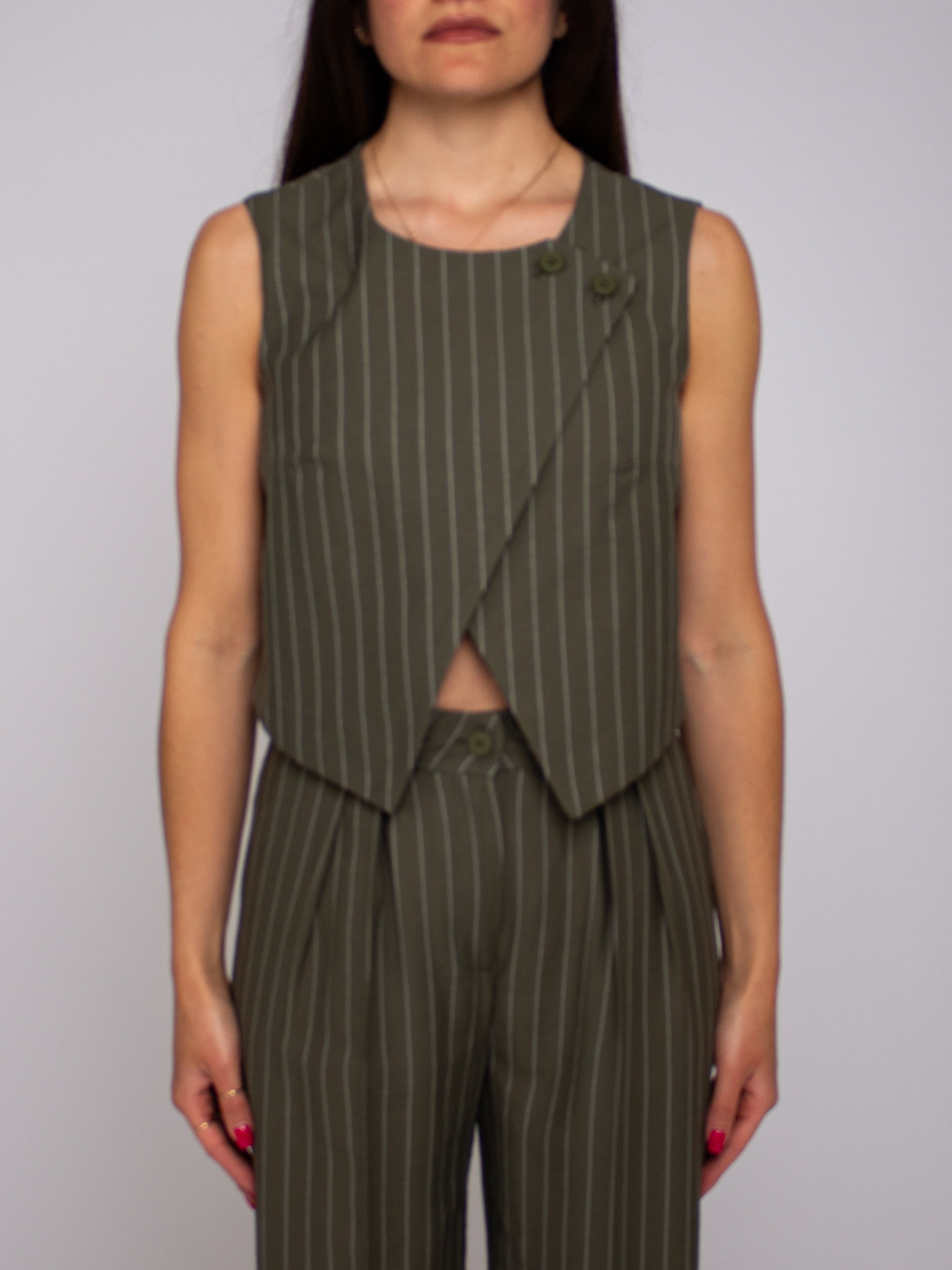 Gilet gessato Two Way