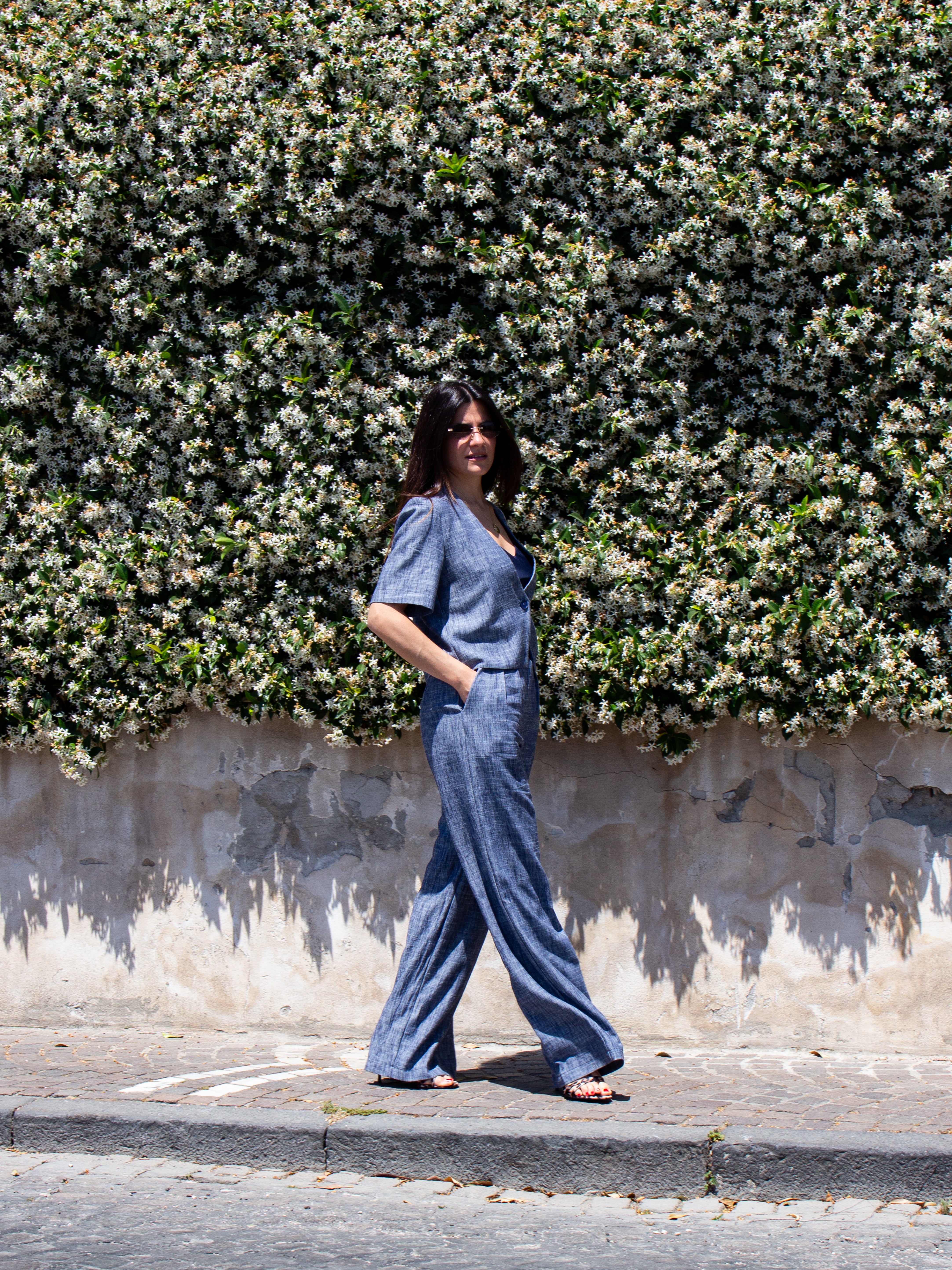 Pantalone palazzo con pences Two Way