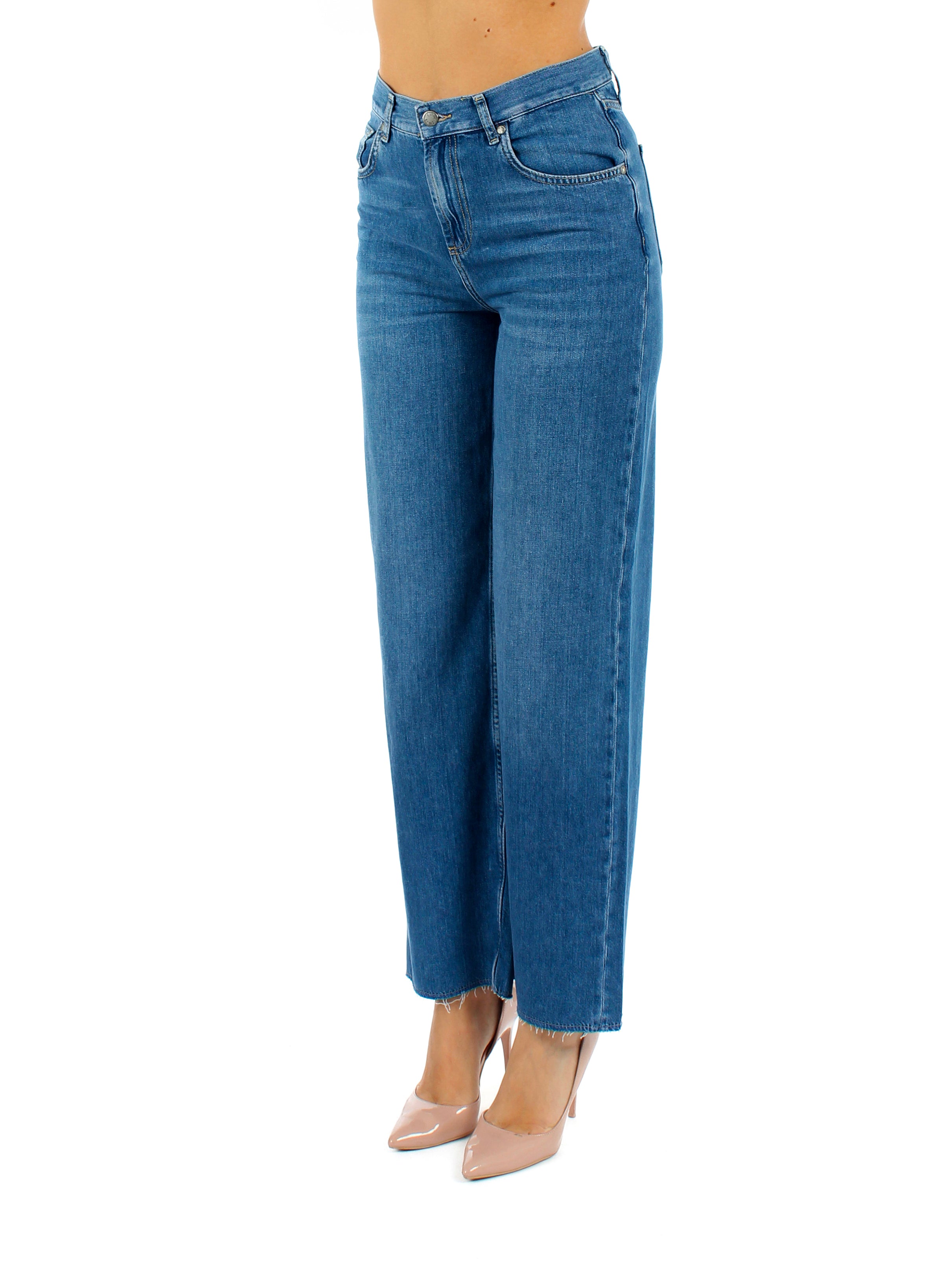 Jeans wide leg in cotone Liu-Jo