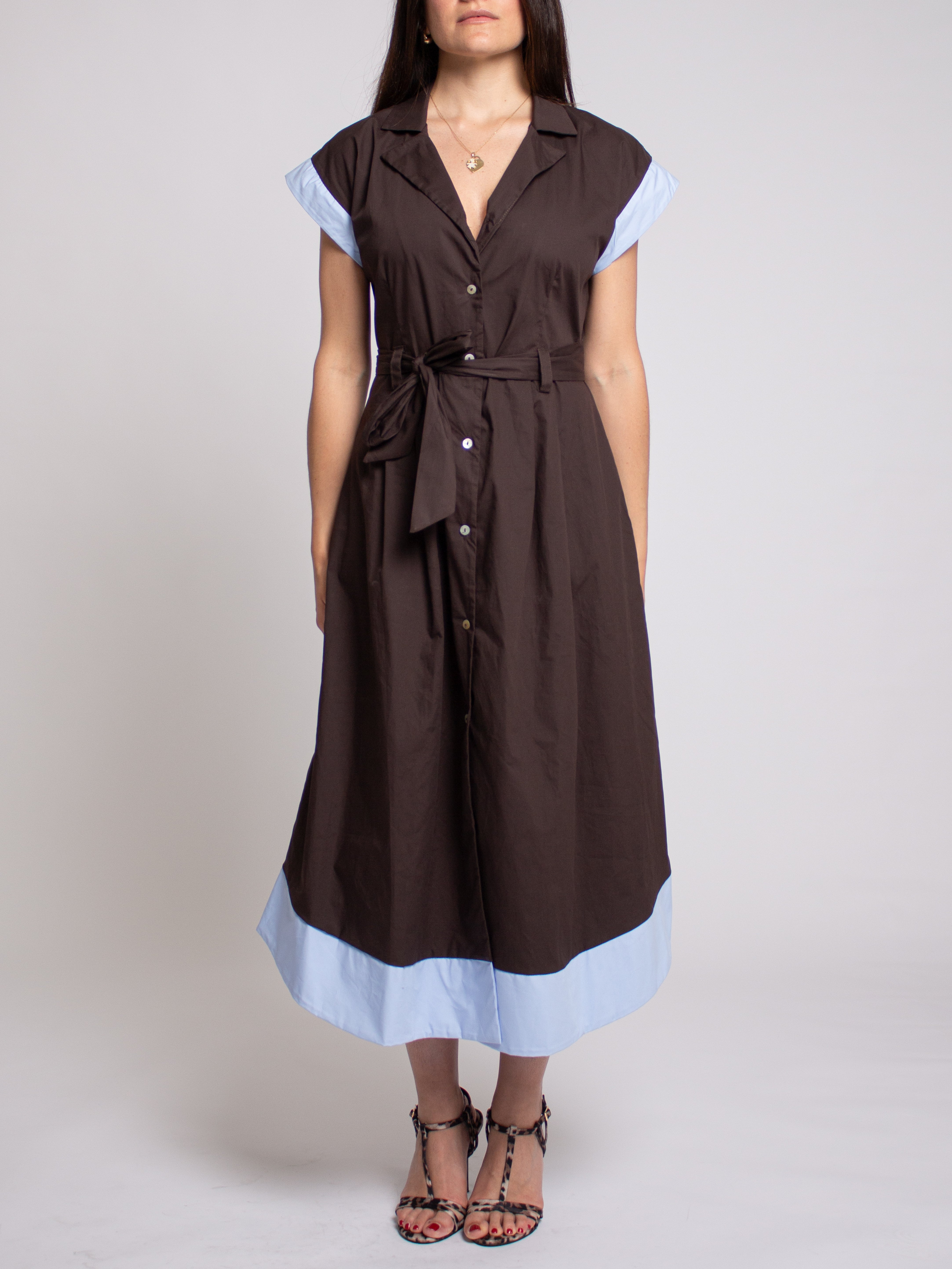 Abito a camicia con cintura Vicolo