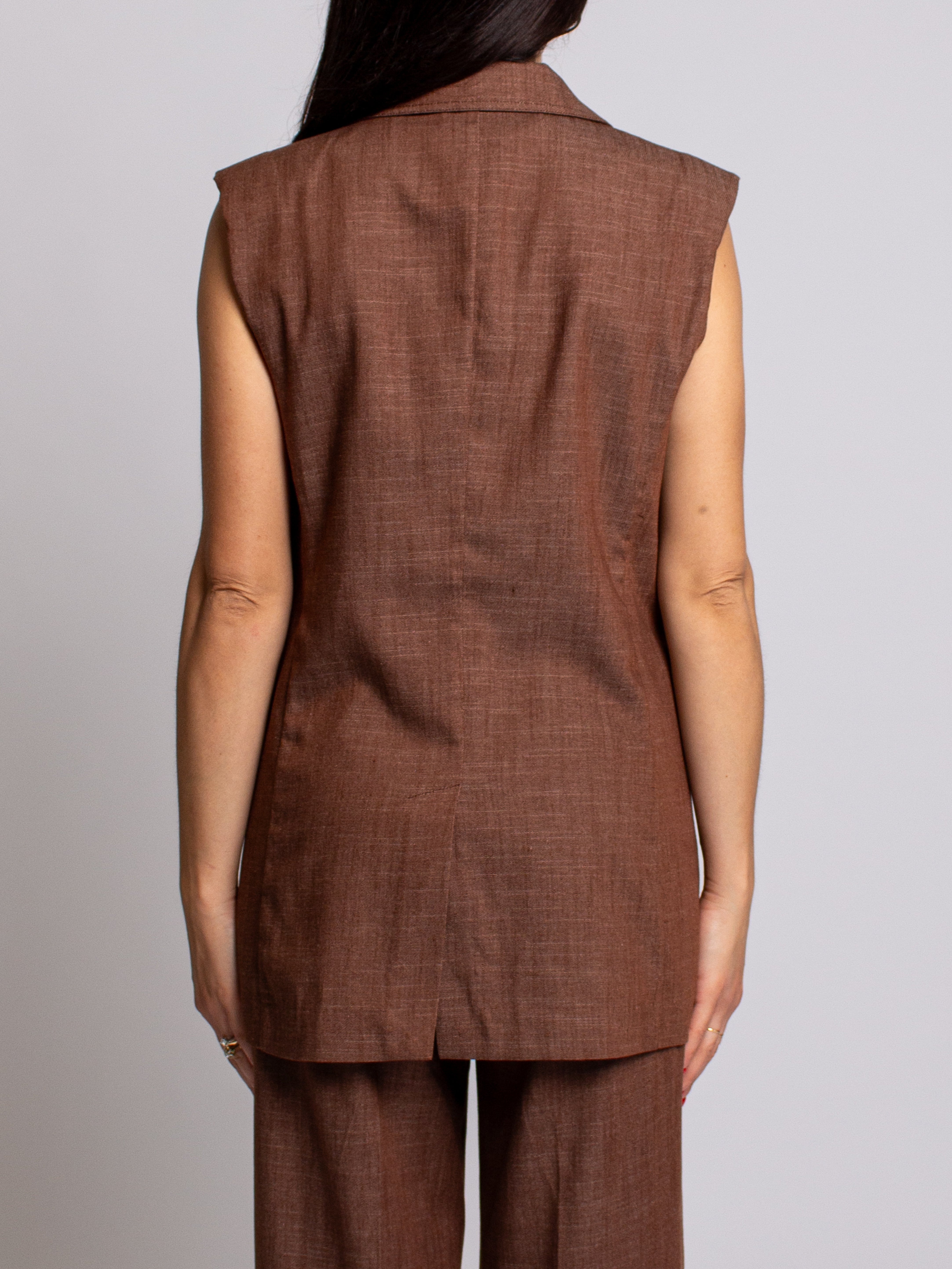 Gilet lungo doppiopetto You Decide