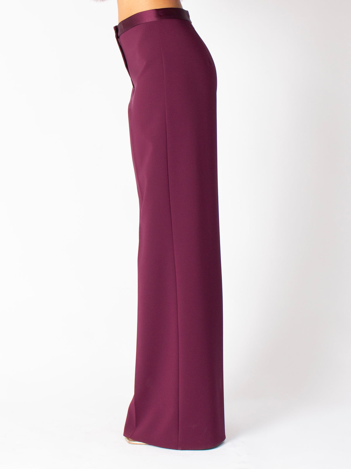 Pantalone in Tessuto Tecnico con Dettagli in Raso Rinascimento