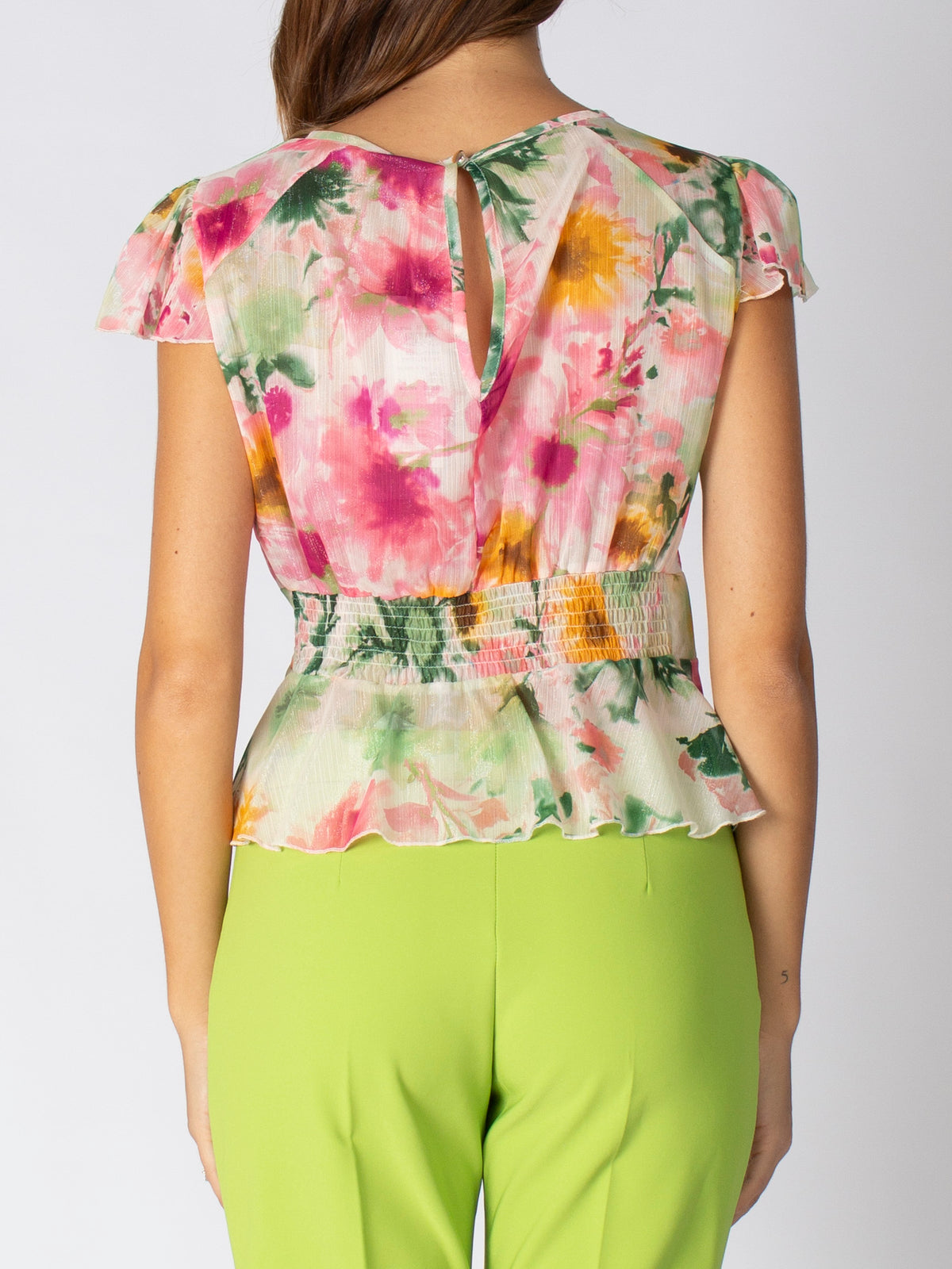 Blusa floreale Rinascimento