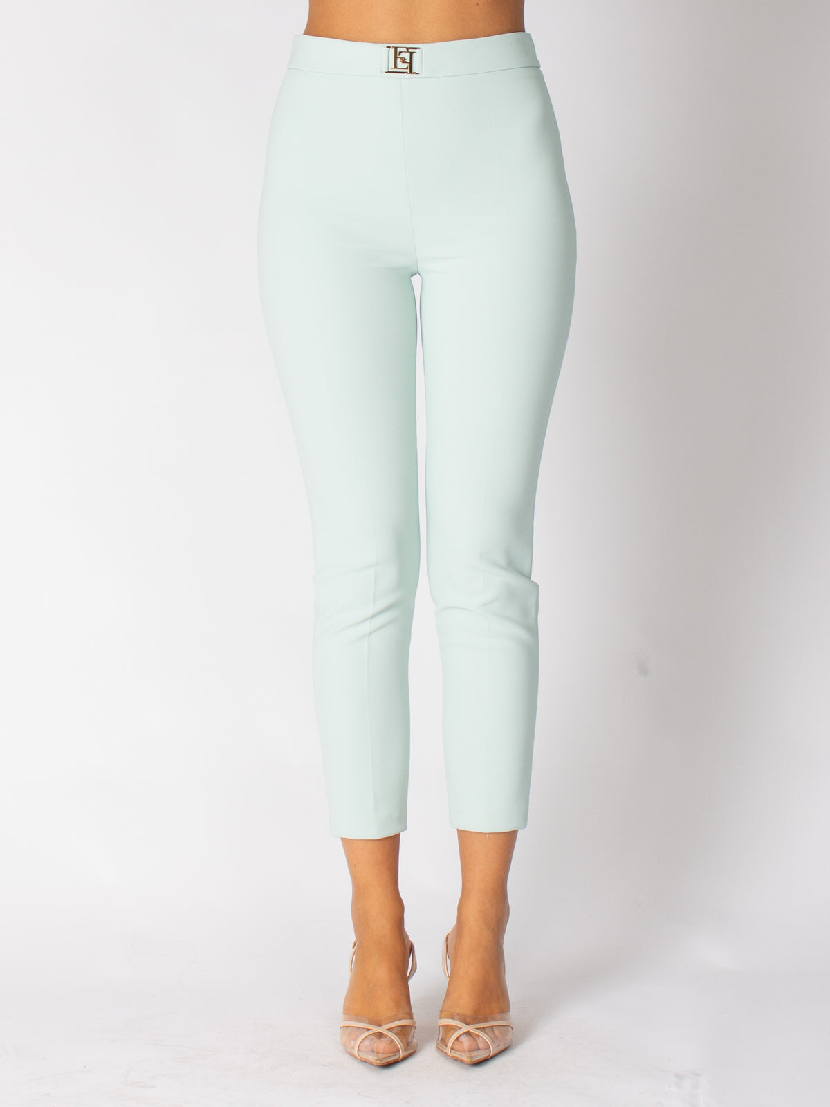 Pantalone dritto in crêpe stretch Elisabetta Franchi