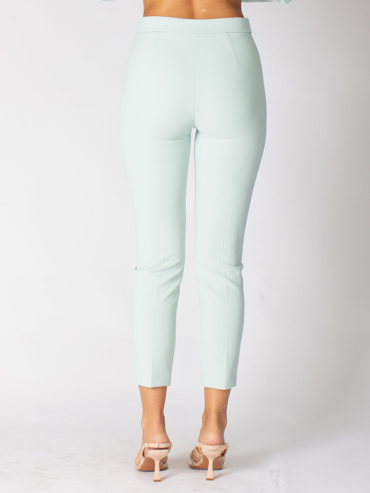 Elisabetta Franchi straight stretch crêpe trousers 