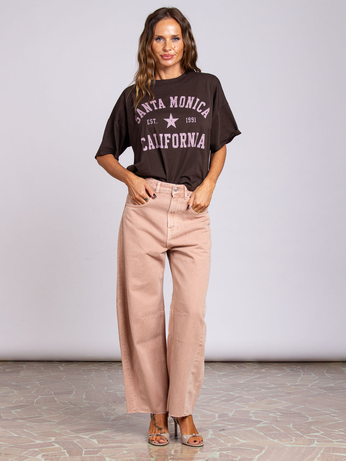 T-Shirt over stampa "Santa Monica" Vicolo