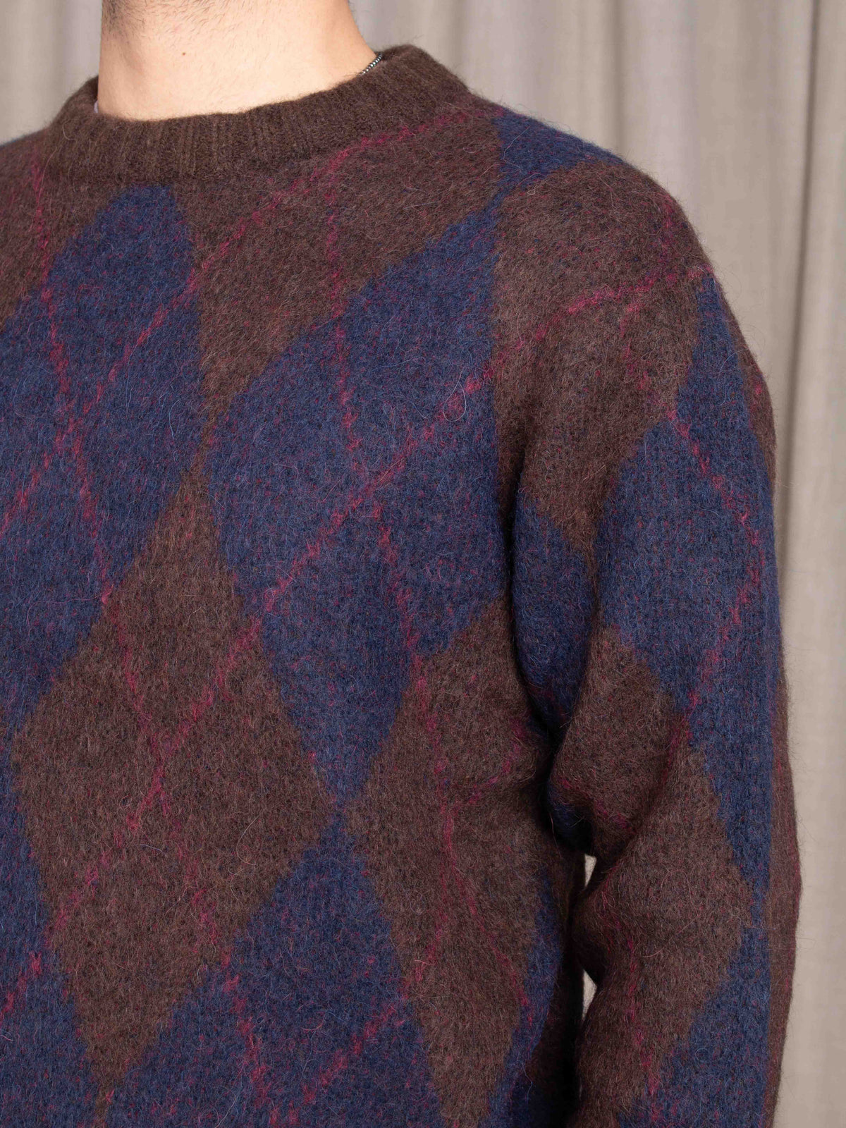 Maglione girocollo argyle Selected Homme