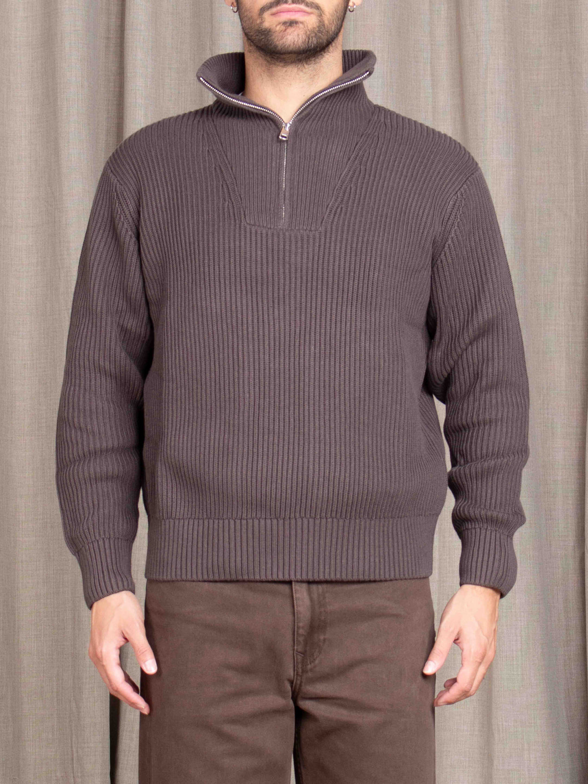 Maglia  a collo alto con zip Selected Homme