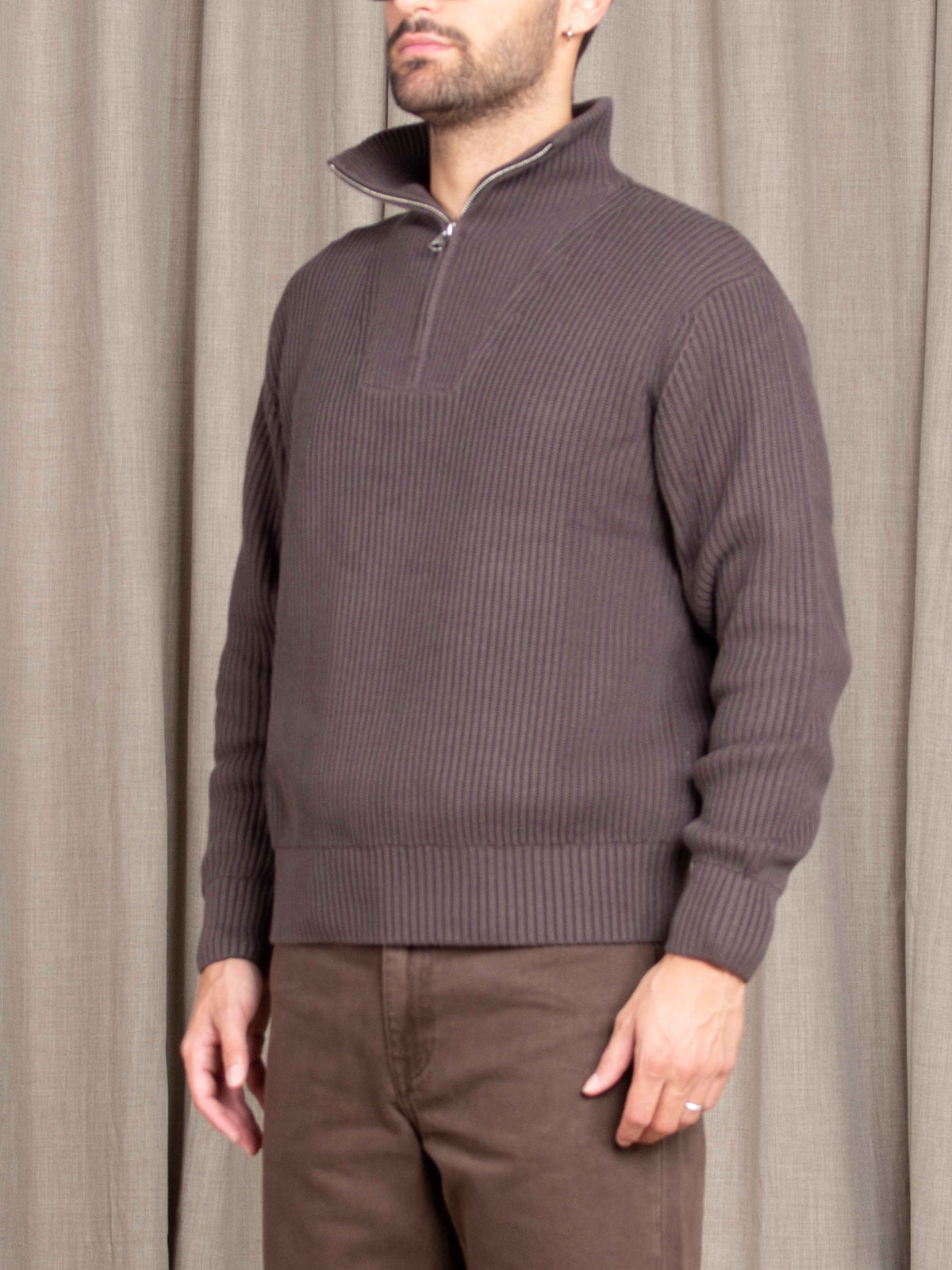 Maglia  a collo alto con zip Selected Homme