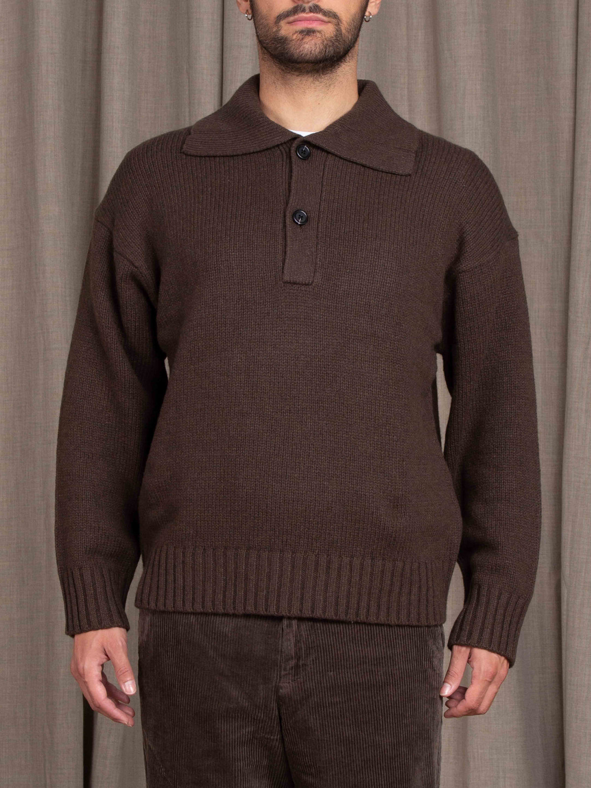 Maglioncino effetto polo Selected Homme