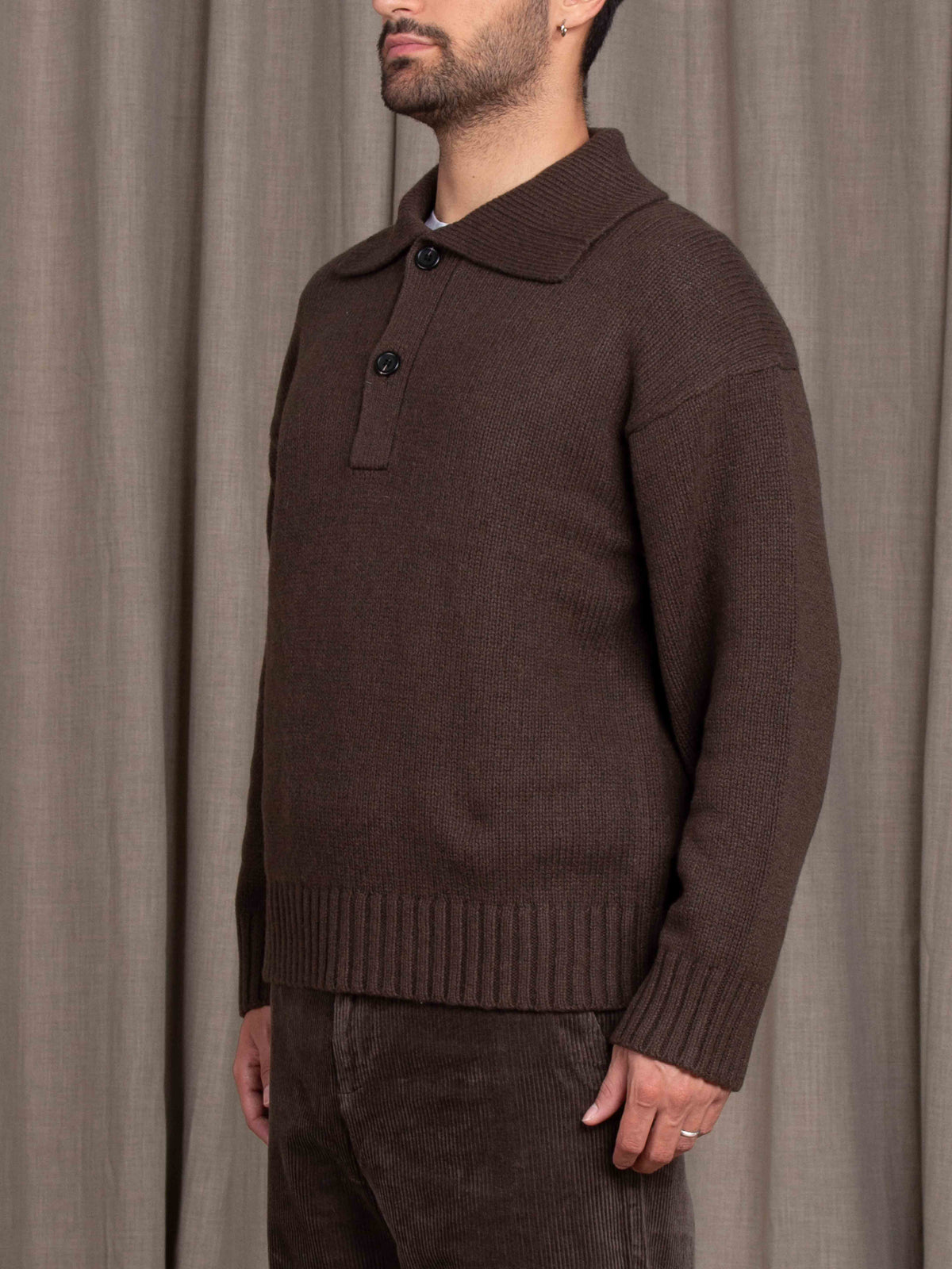 Maglioncino effetto polo Selected Homme
