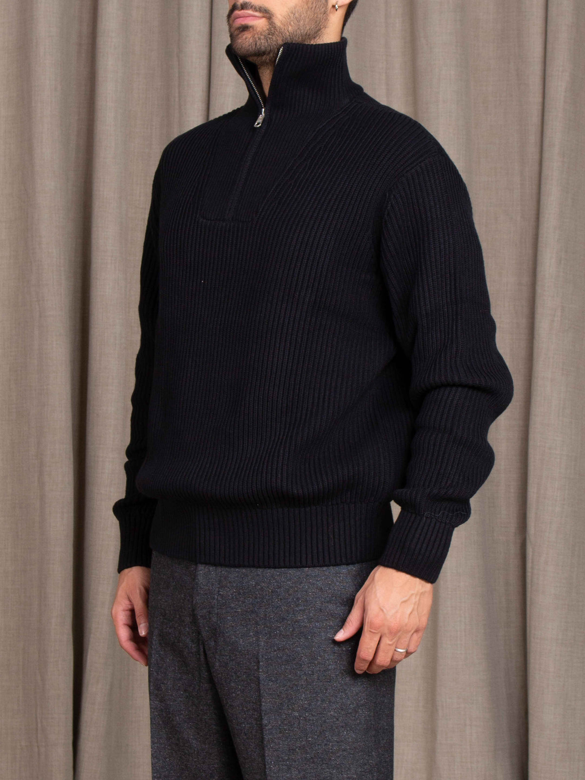 Maglia a collo alto con zip Selected Homme