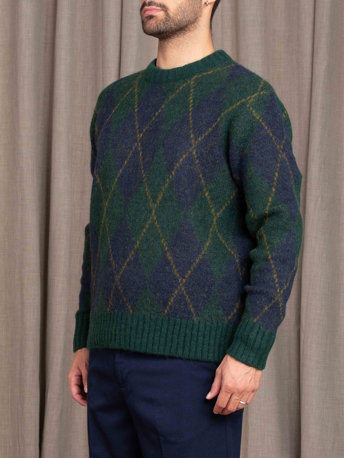 Maglione girocollo argyle Selected Homme