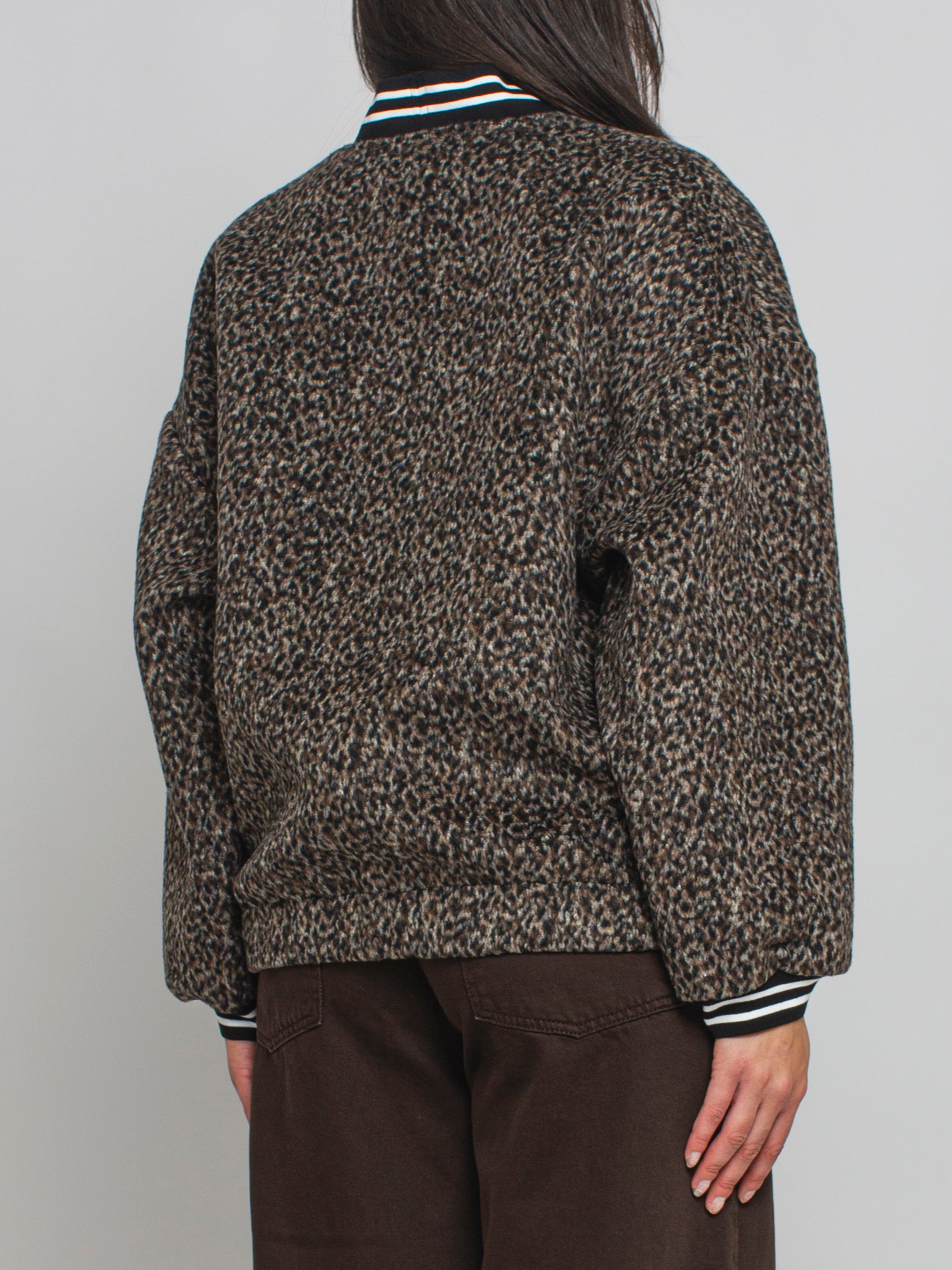 Bomber maculato con fiore You Decide