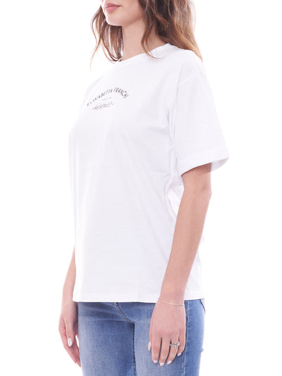 T-Shirt in jersey con stampa logo Elisabetta Franchi