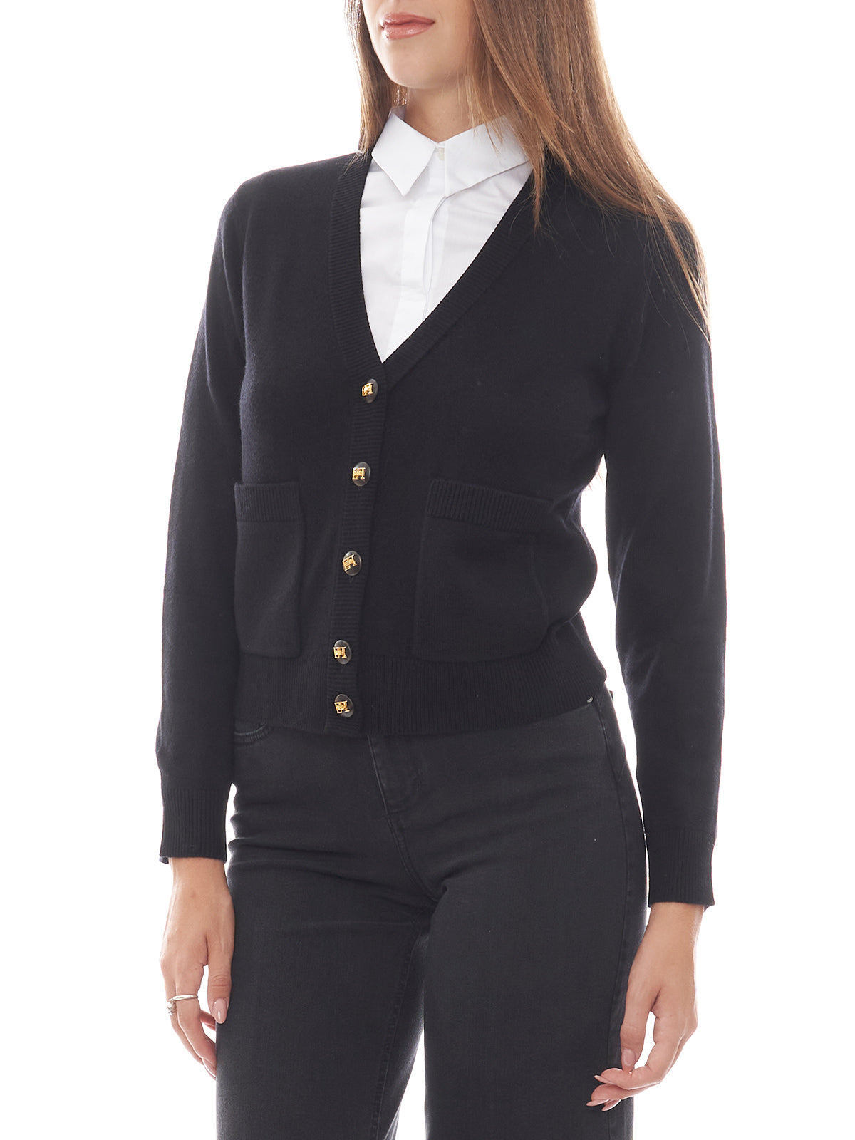 Cardigan in misto cashmere Elisabetta Franchi