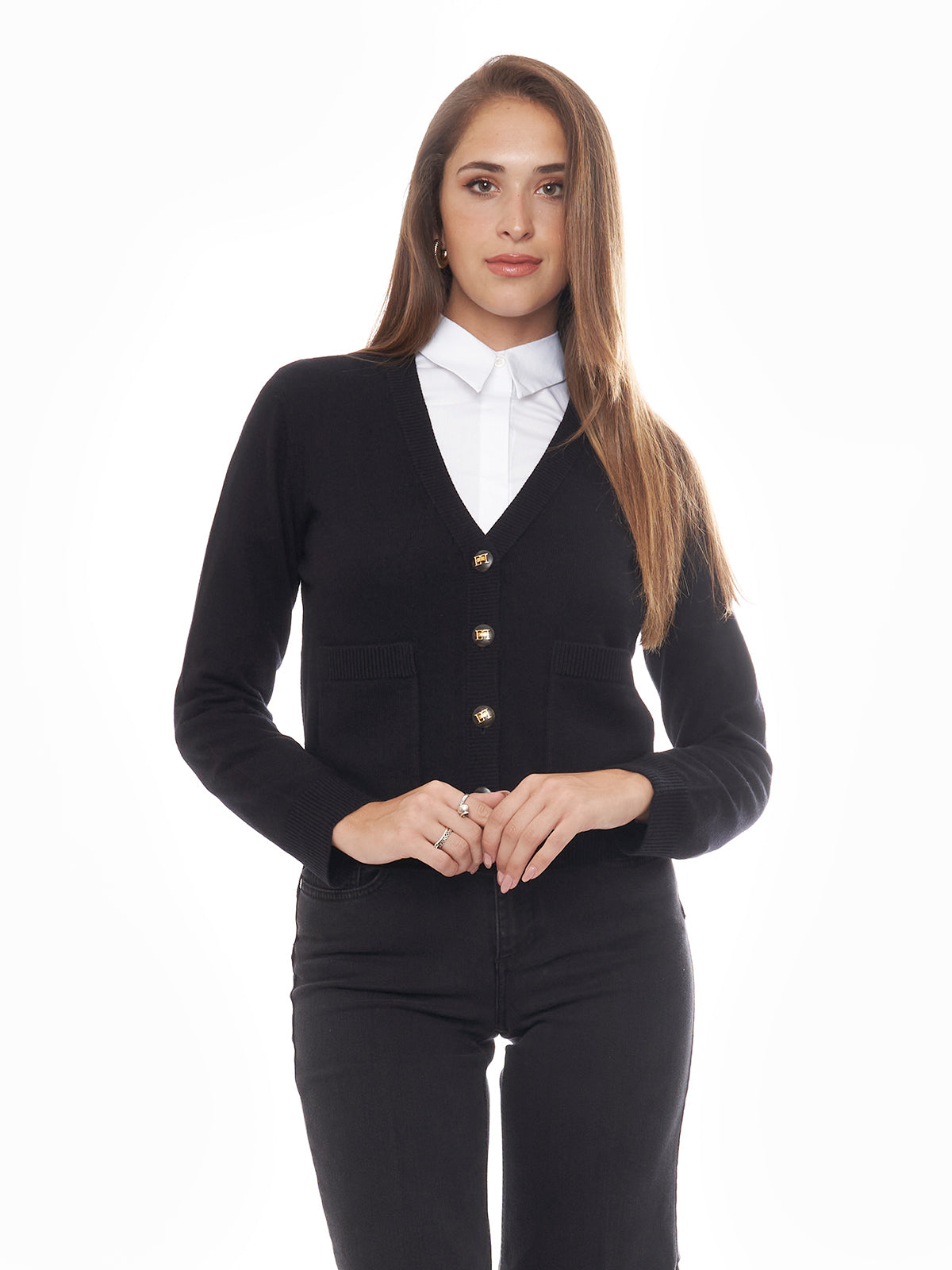 Cardigan in misto cashmere Elisabetta Franchi