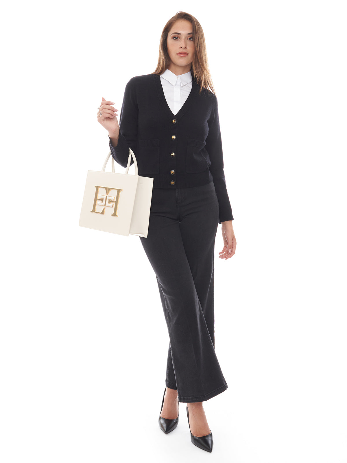 Cardigan in misto cashmere Elisabetta Franchi