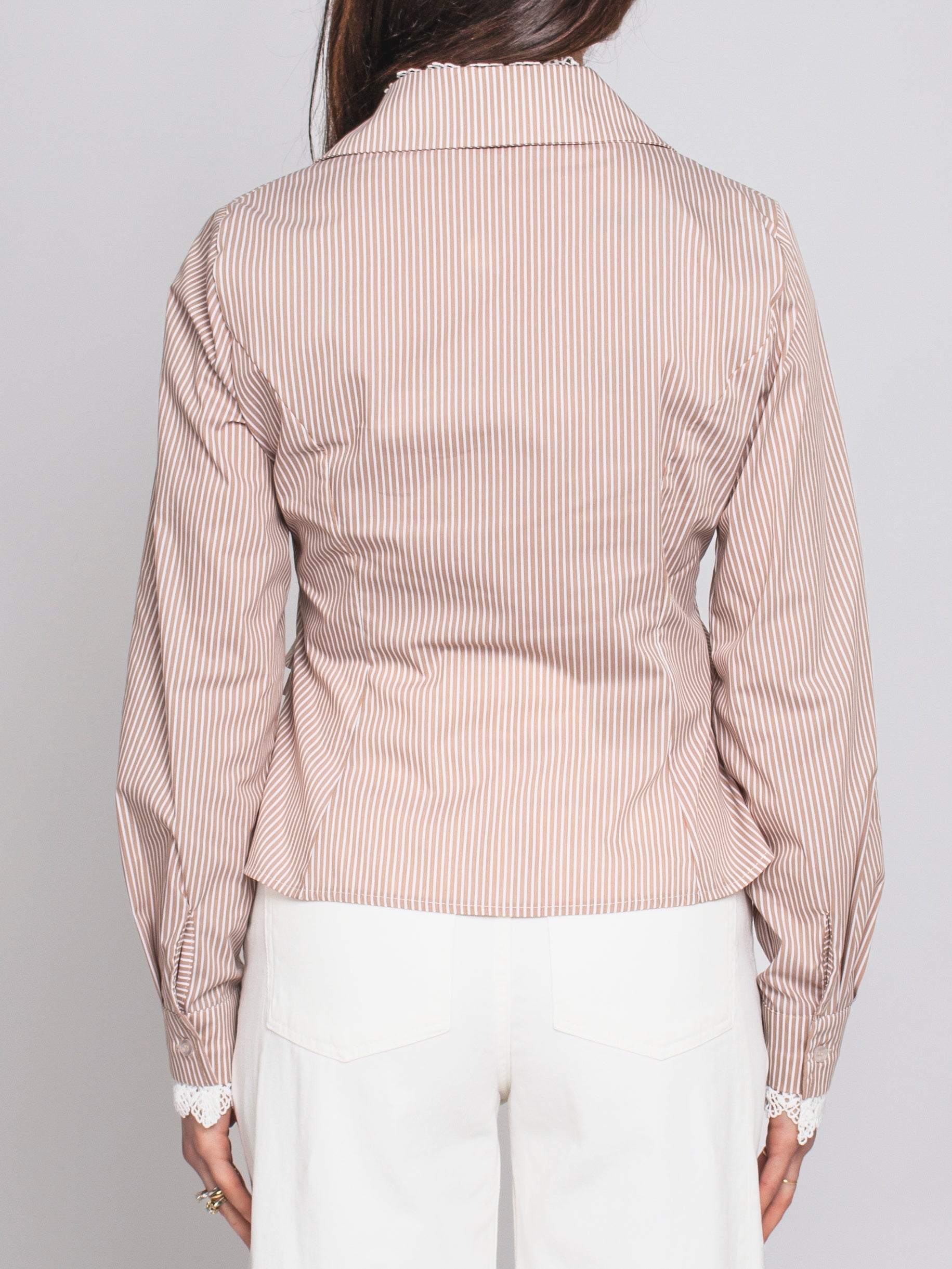 Camicia Righe e Merletto Le Streghe