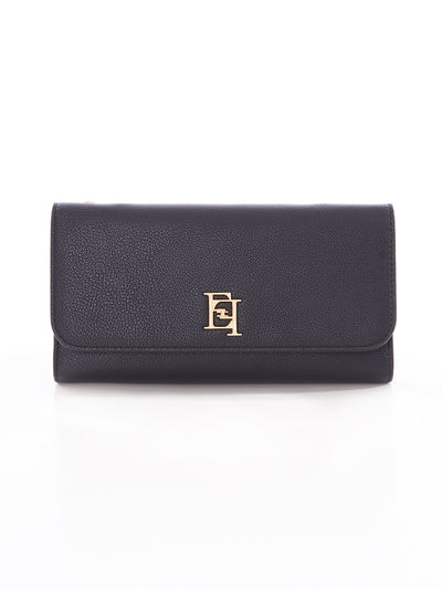 Wallet with shoulder strap with Elisabetta Franchi metal logo