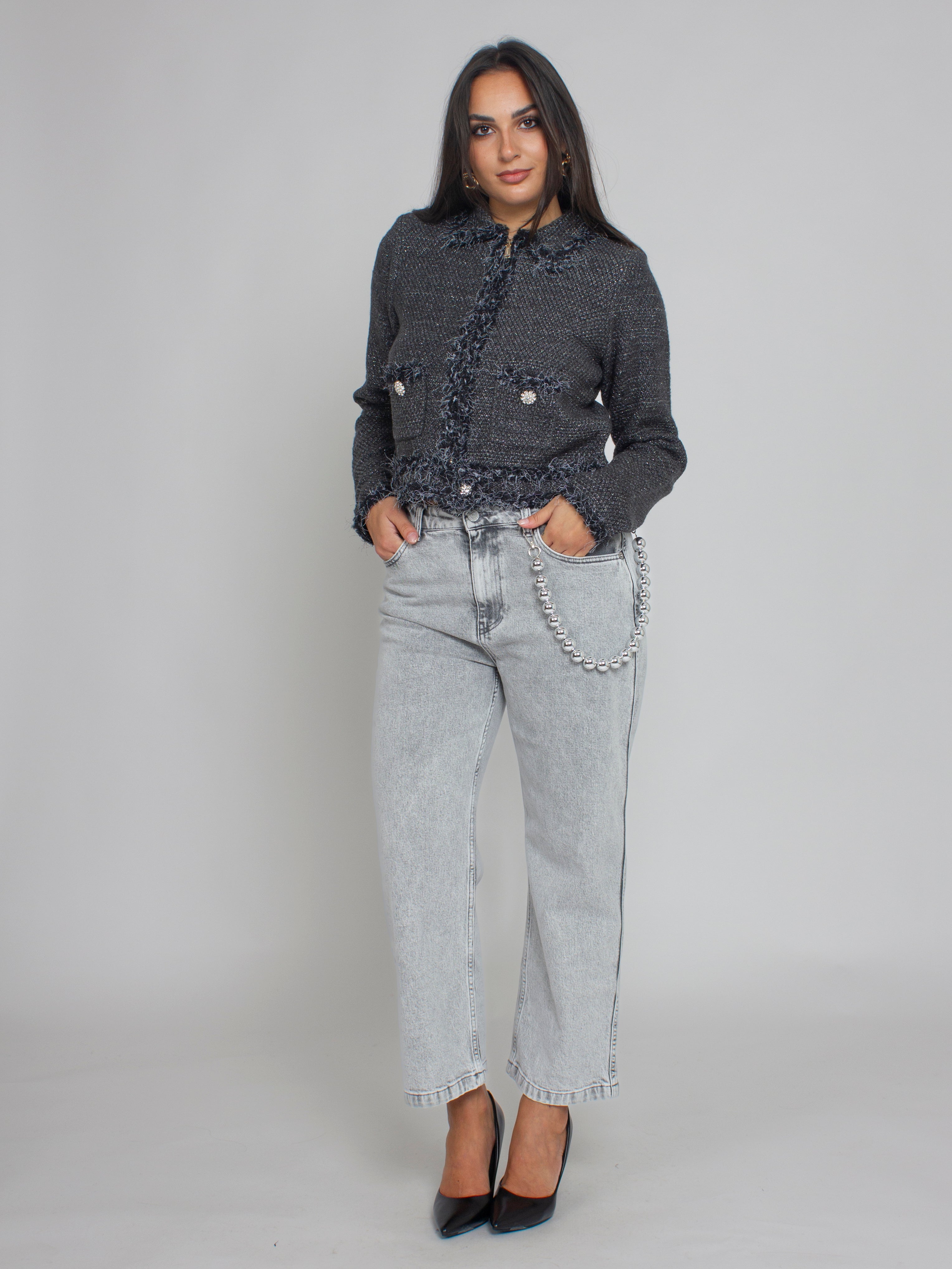 Giacca in maglia moulinè Blugirl