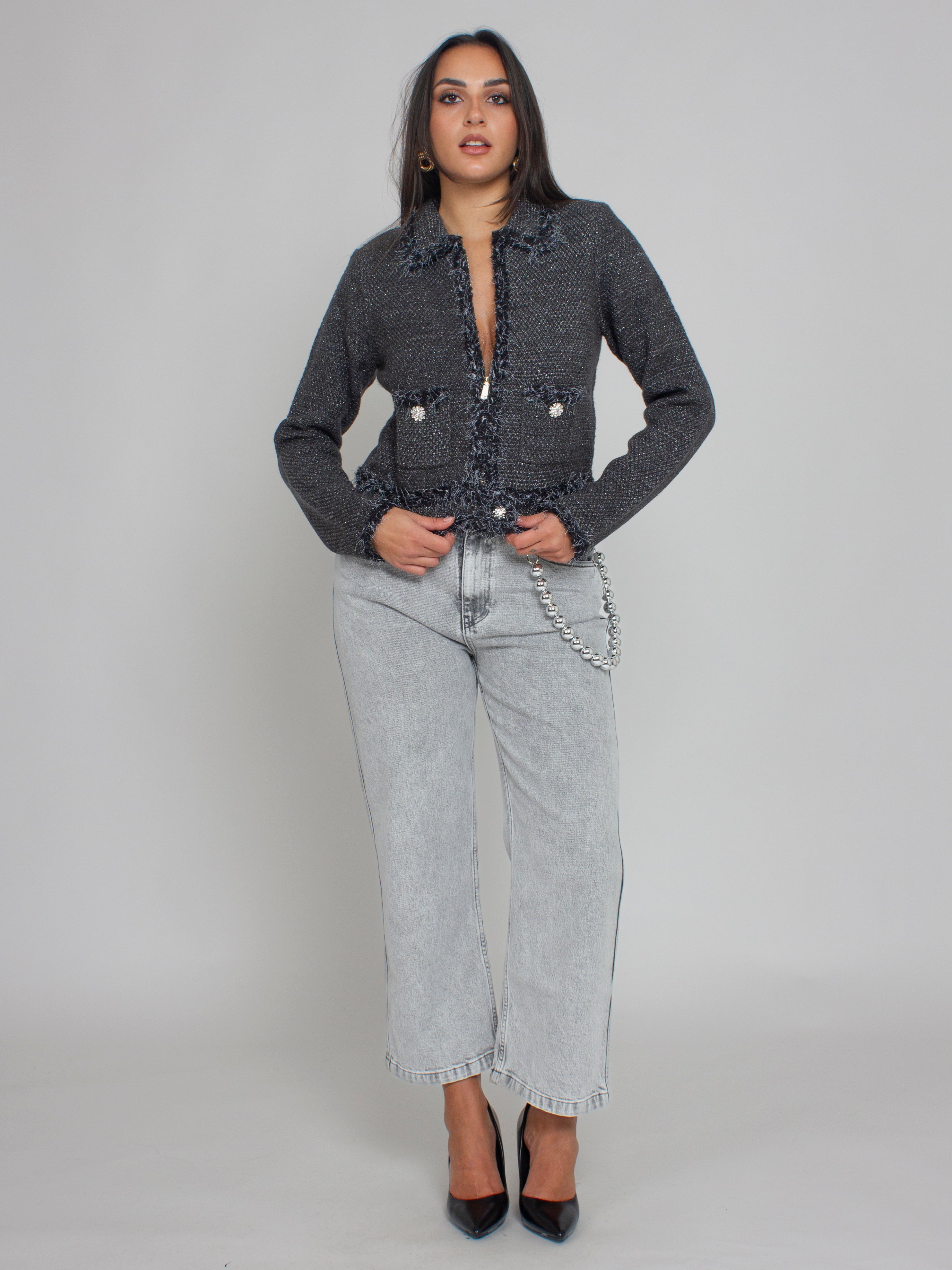 Giacca in maglia moulinè Blugirl
